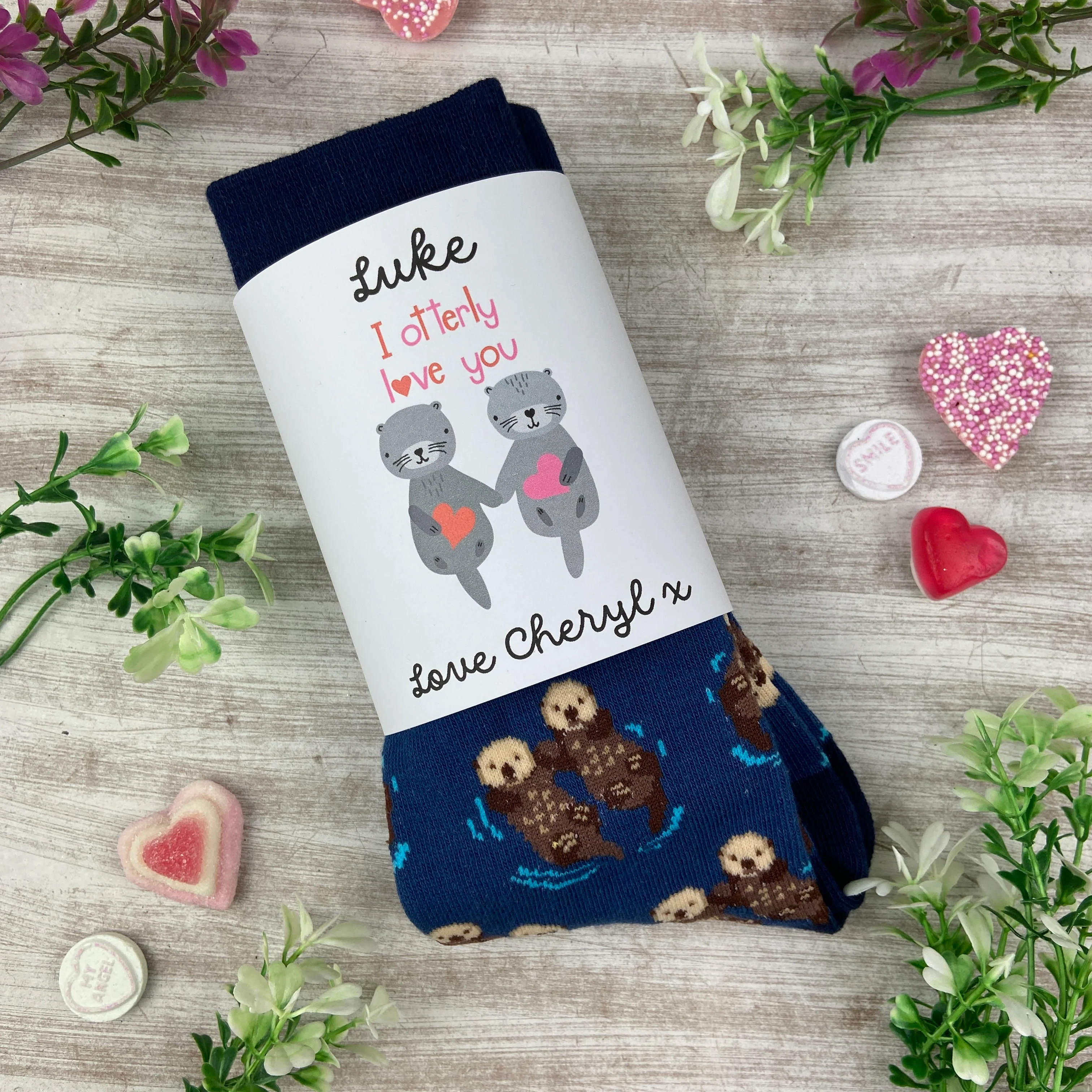 Otter Socks With Personalised Label - Image 5