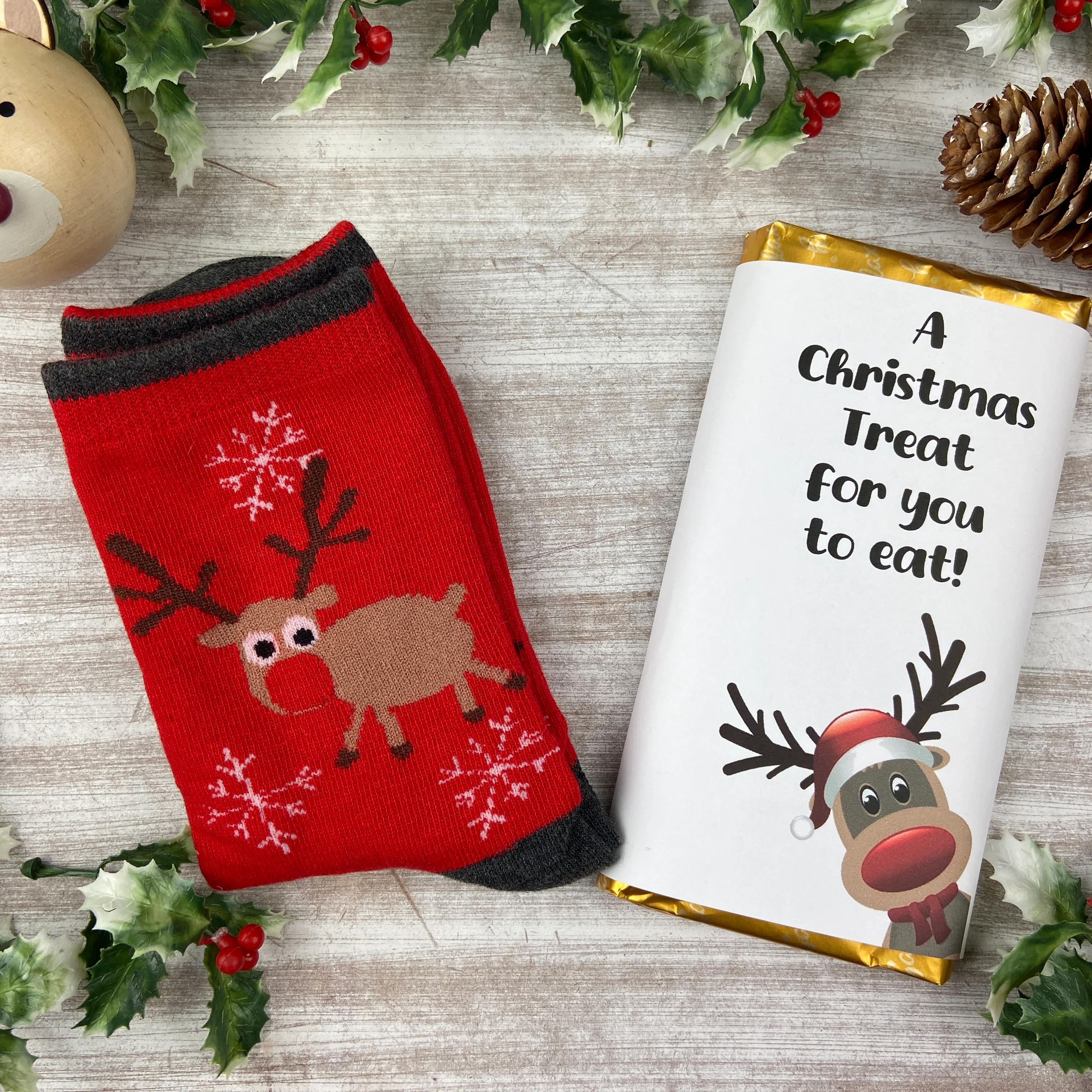 Reindeer Sock Gift Set For Him - Image 6