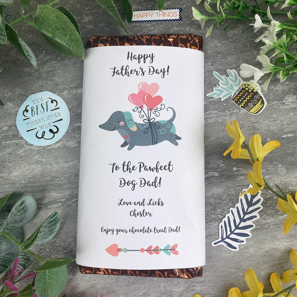Pawfect Dog Dad Father's Day Chocolate Bar - Image 10