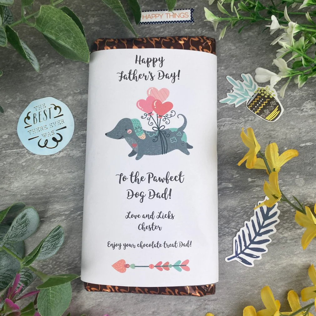 Pawfect Dog Dad Father's Day Chocolate Bar - Image 4