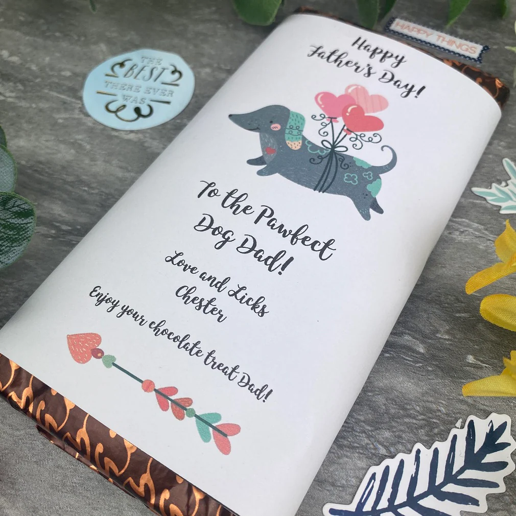 Pawfect Dog Dad Father's Day Chocolate Bar - Image 6