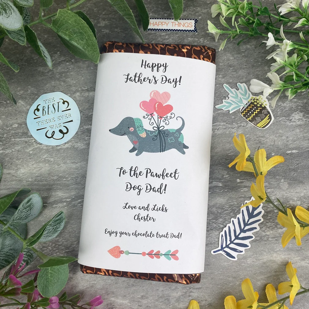 Pawfect Dog Dad Father's Day Chocolate Bar - Image 7