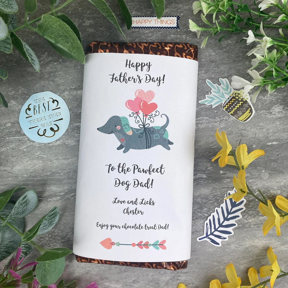 Pawfect Dog Dad Father's Day Chocolate Bar - Image 9