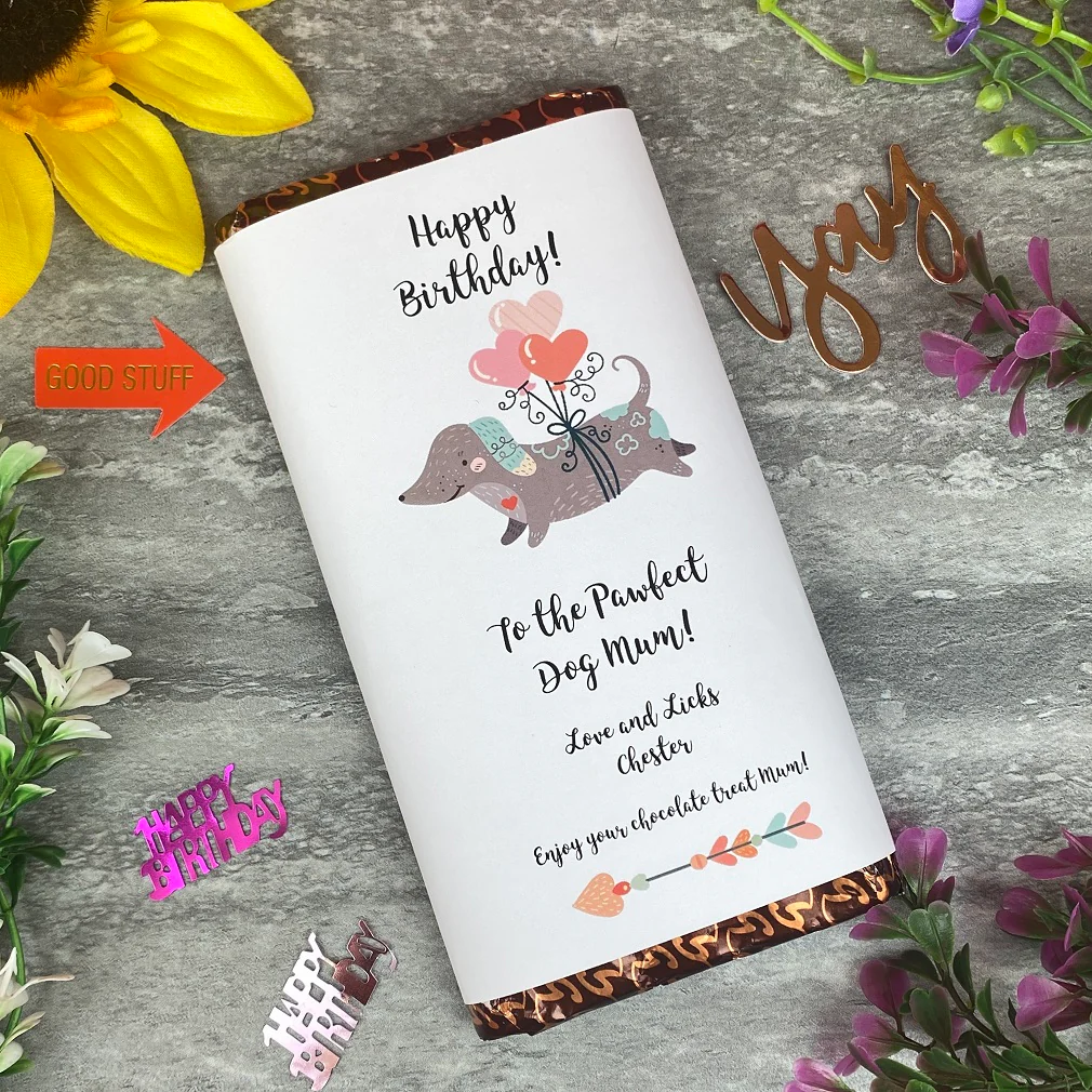 Pawfect Dog Mum/Dad Birthday Chocolate Bar - Image 3