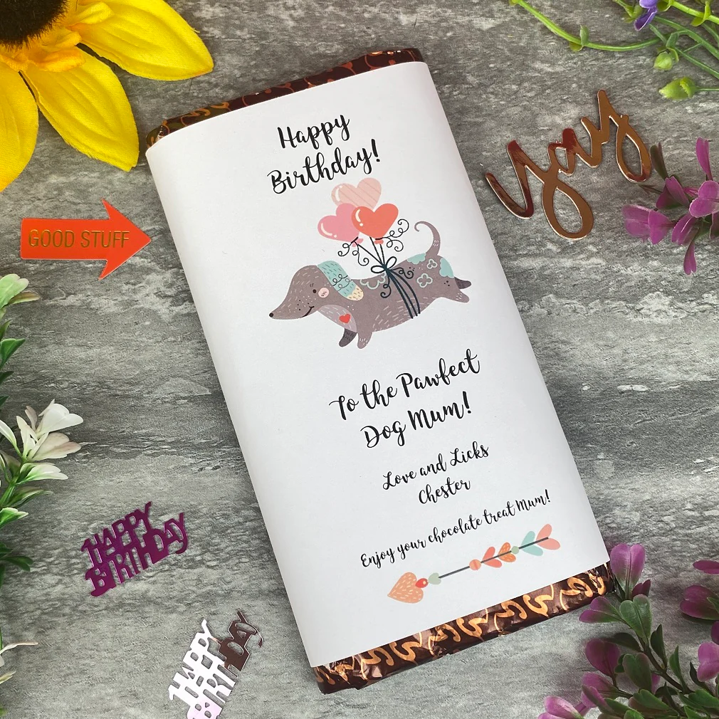 Pawfect Dog Mum/Dad Birthday Chocolate Bar - Image 4
