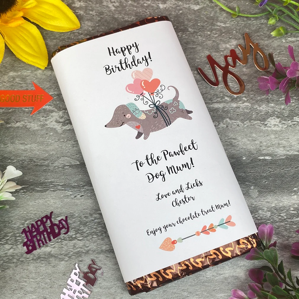 Pawfect Dog Mum/Dad Birthday Chocolate Bar - Image 5