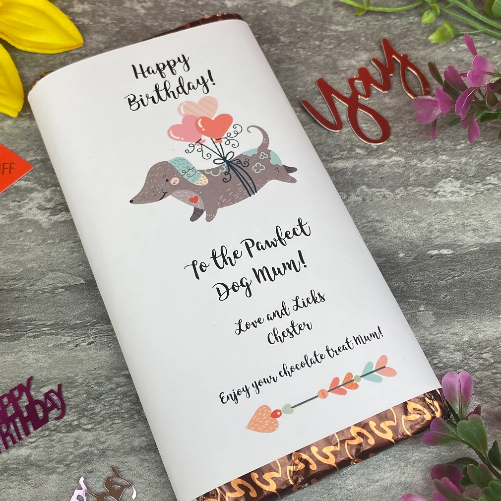 Pawfect Dog Mum/Dad Birthday Chocolate Bar - Image 9