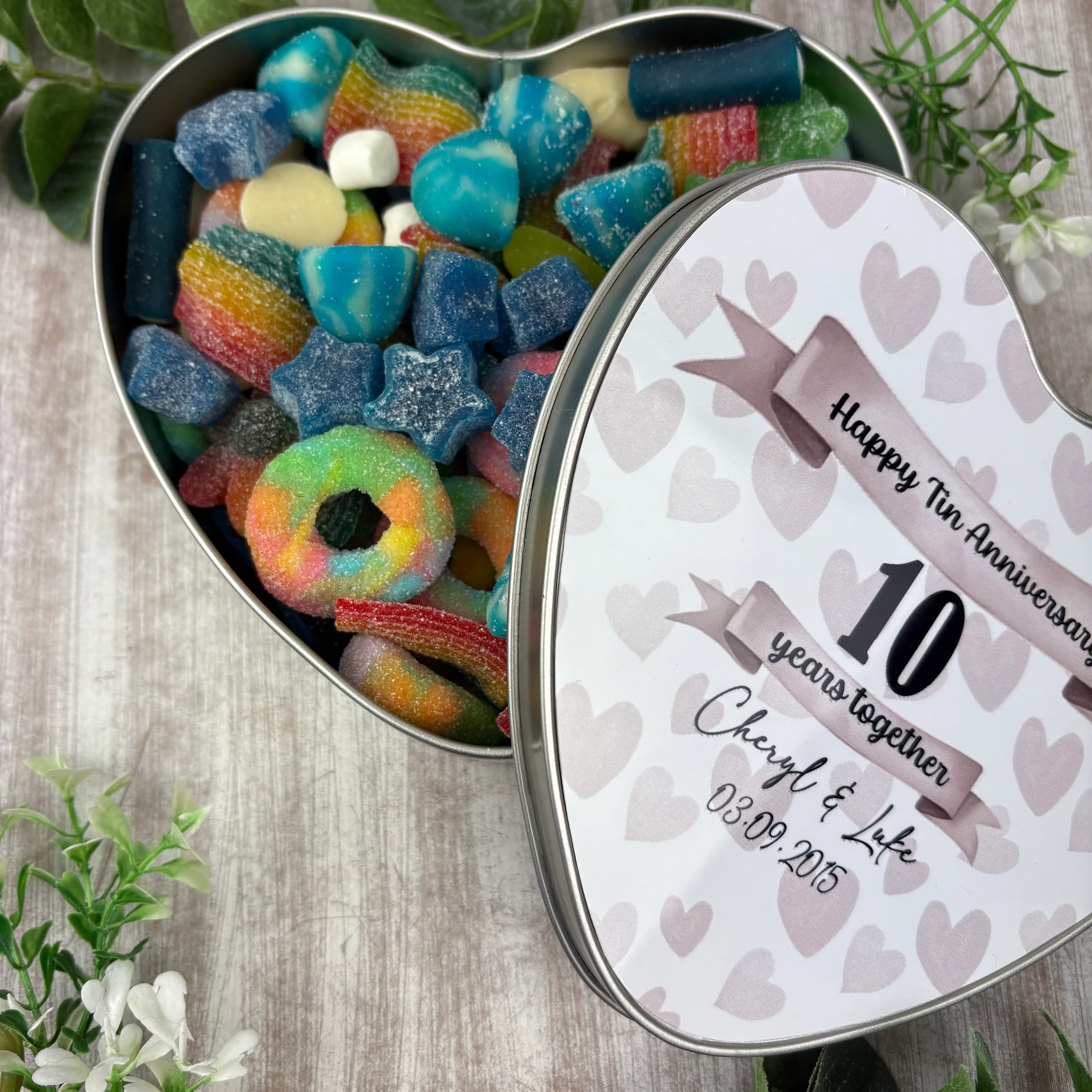 Personalised 10 Year Tin Anniversary Gift - Image 4