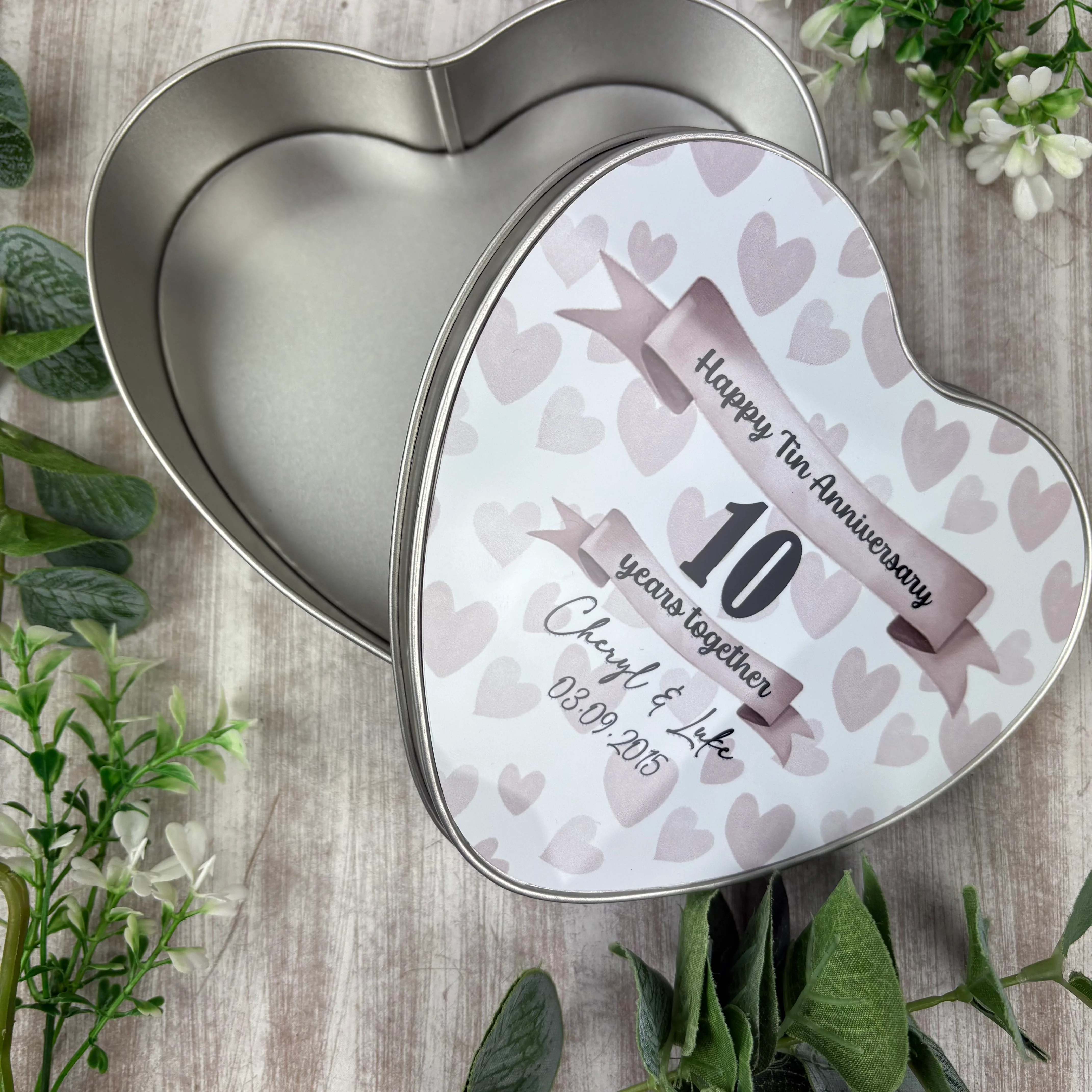 Personalised 10 Year Tin Anniversary Gift - Image 6