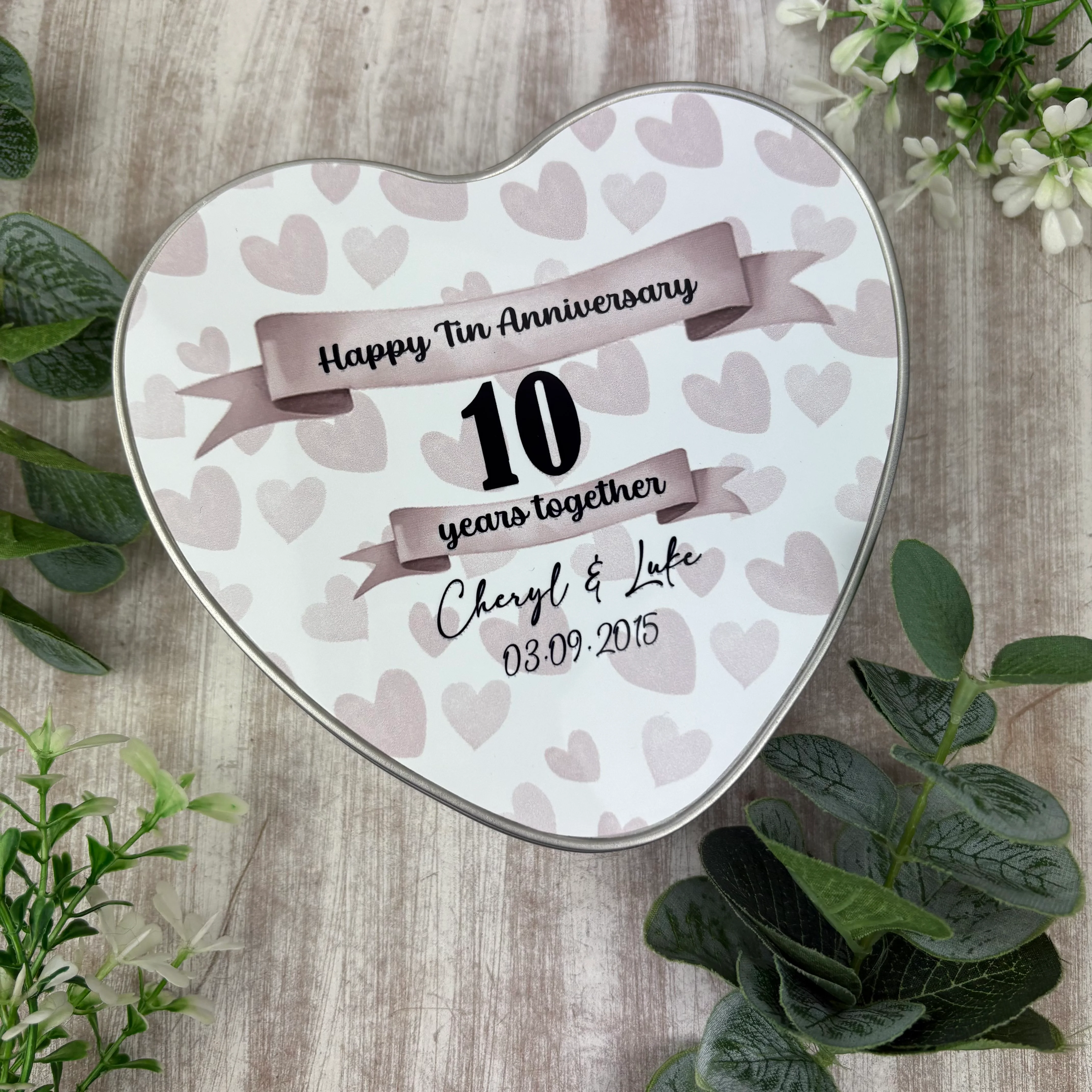 Personalised 10 Year Tin Anniversary Gift - Image 7