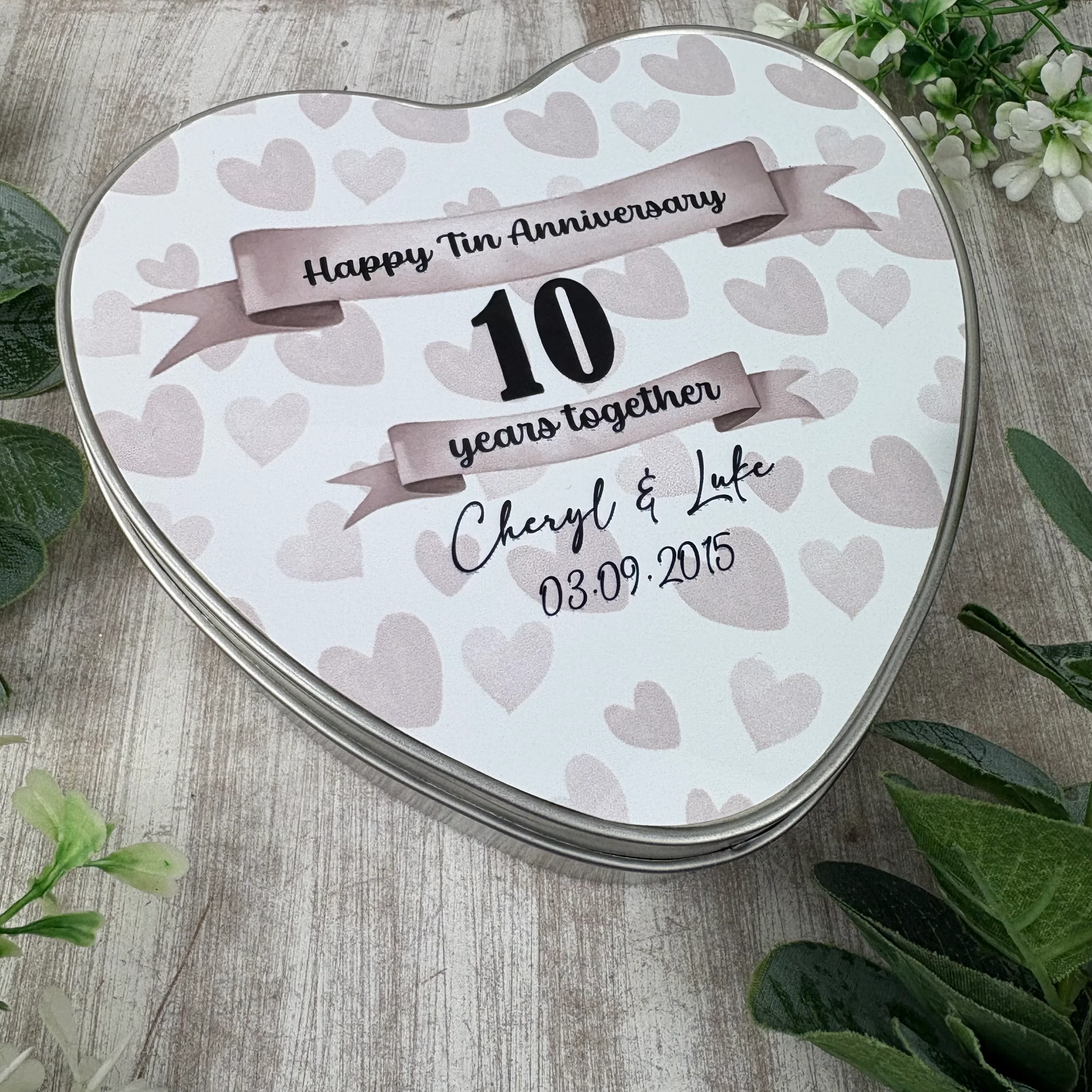 Personalised 10 Year Tin Anniversary Gift - Image 8