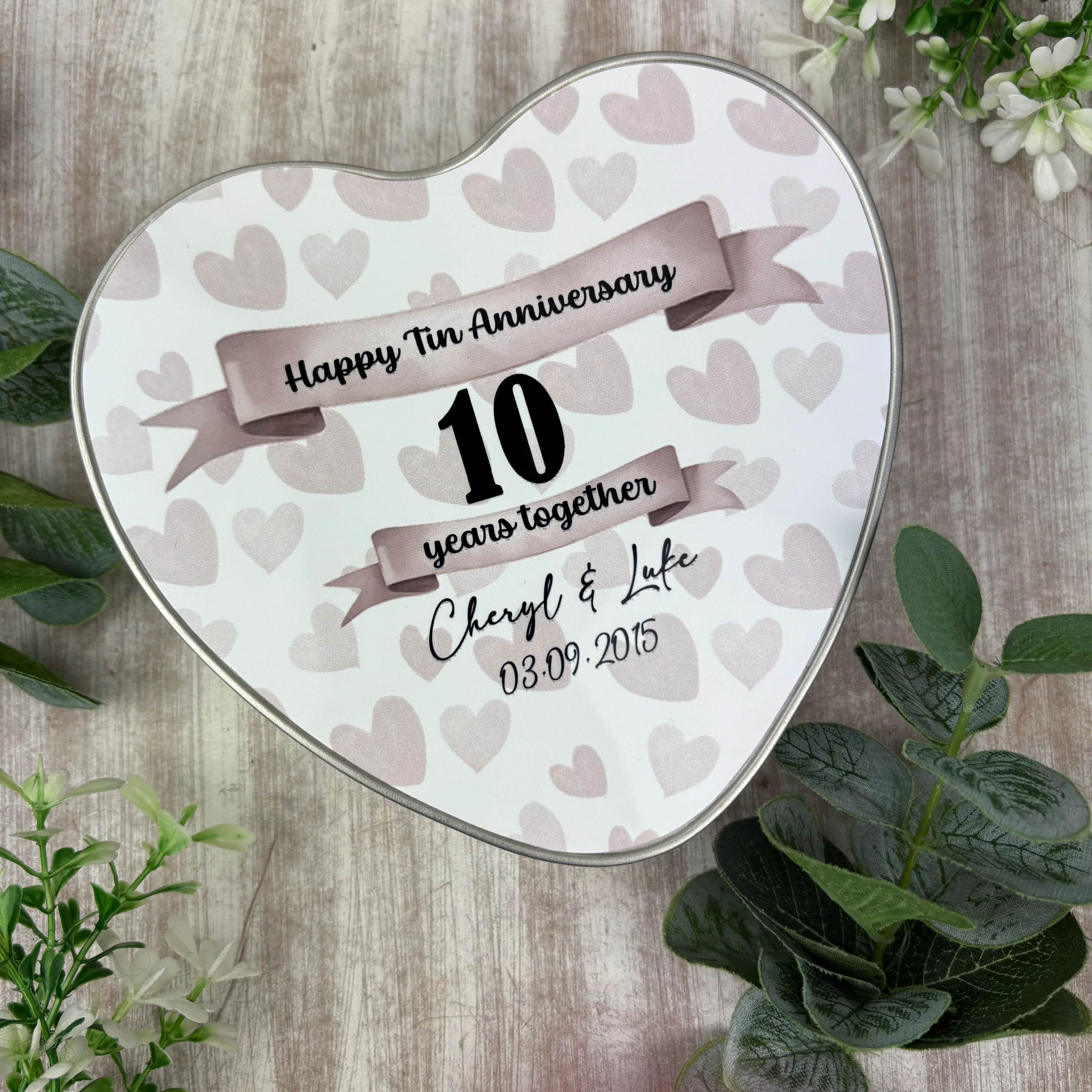 Personalised 10 Year Tin Anniversary Gift - Image 9