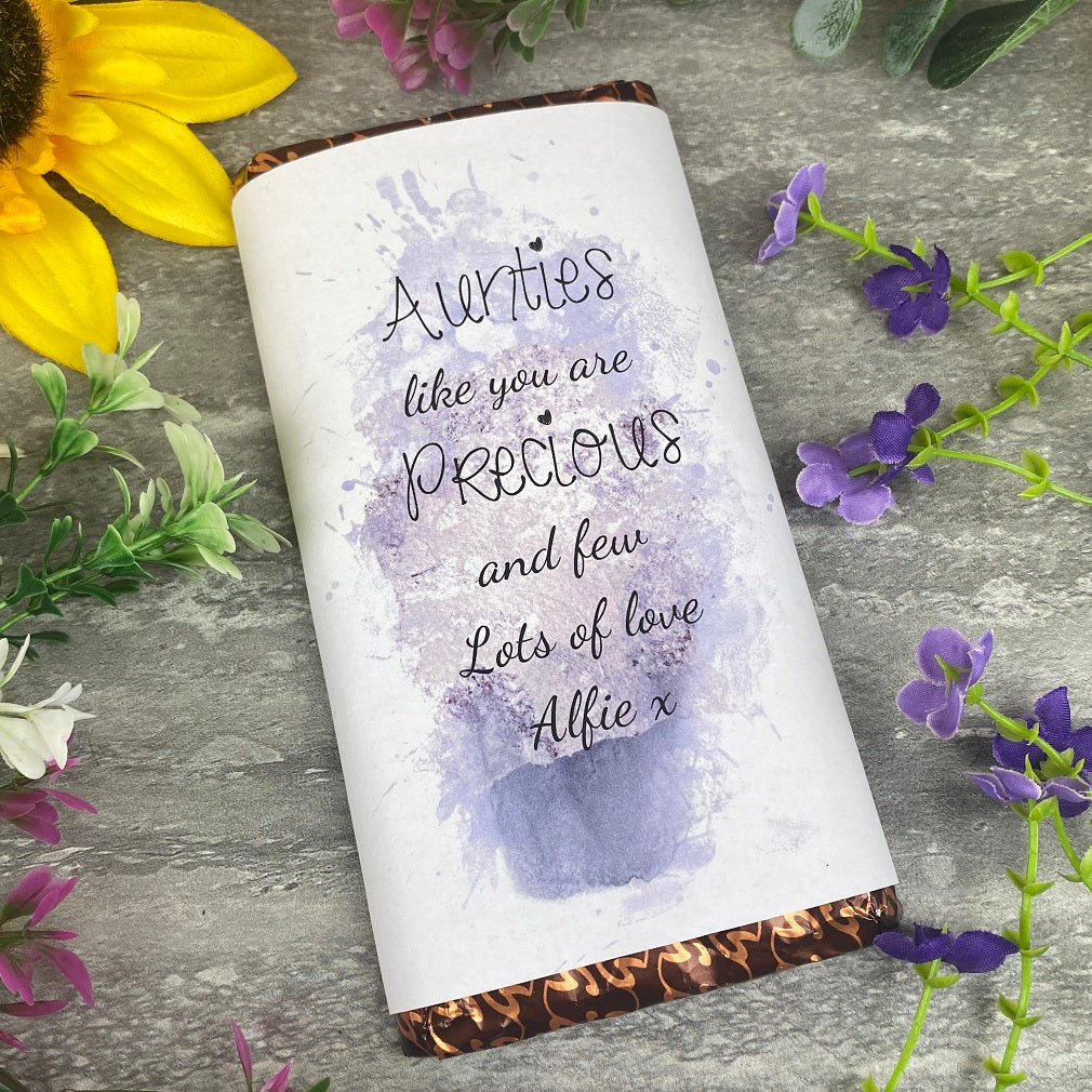 Personalised Auntie Chocolate bar - Image 3