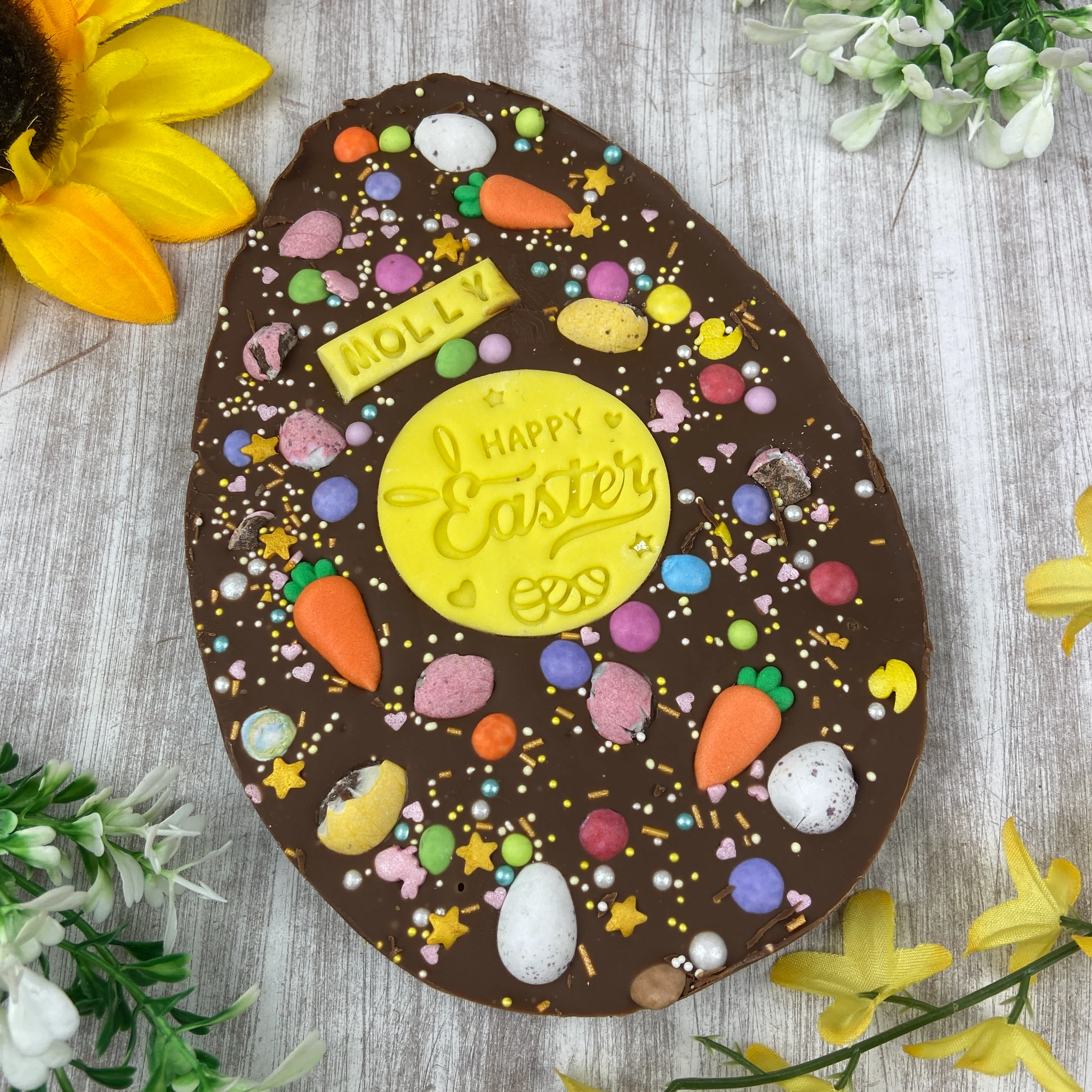 Personalised Belgian Chocolate Flat Easter Egg - Image 12