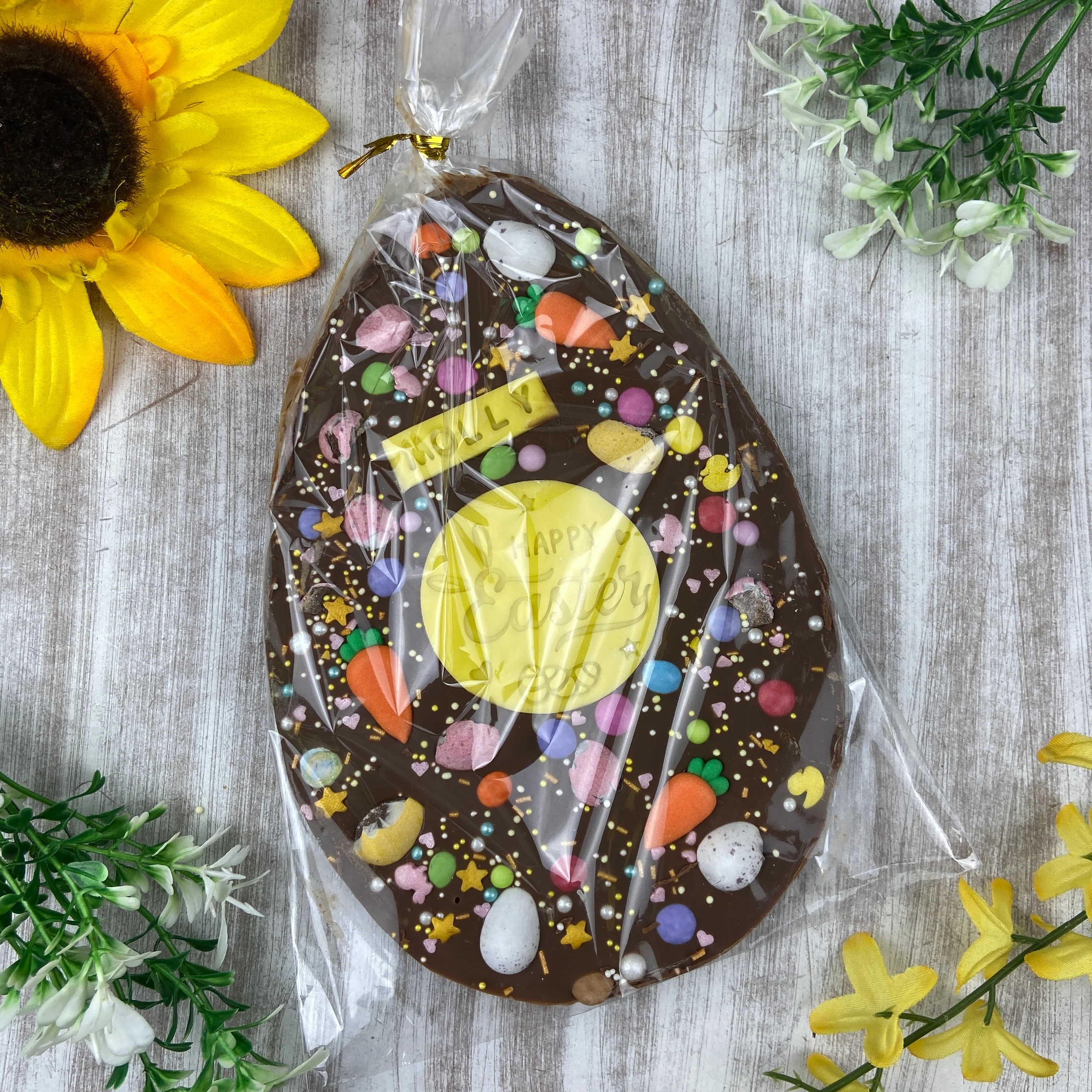 Personalised Belgian Chocolate Flat Easter Egg - Image 2