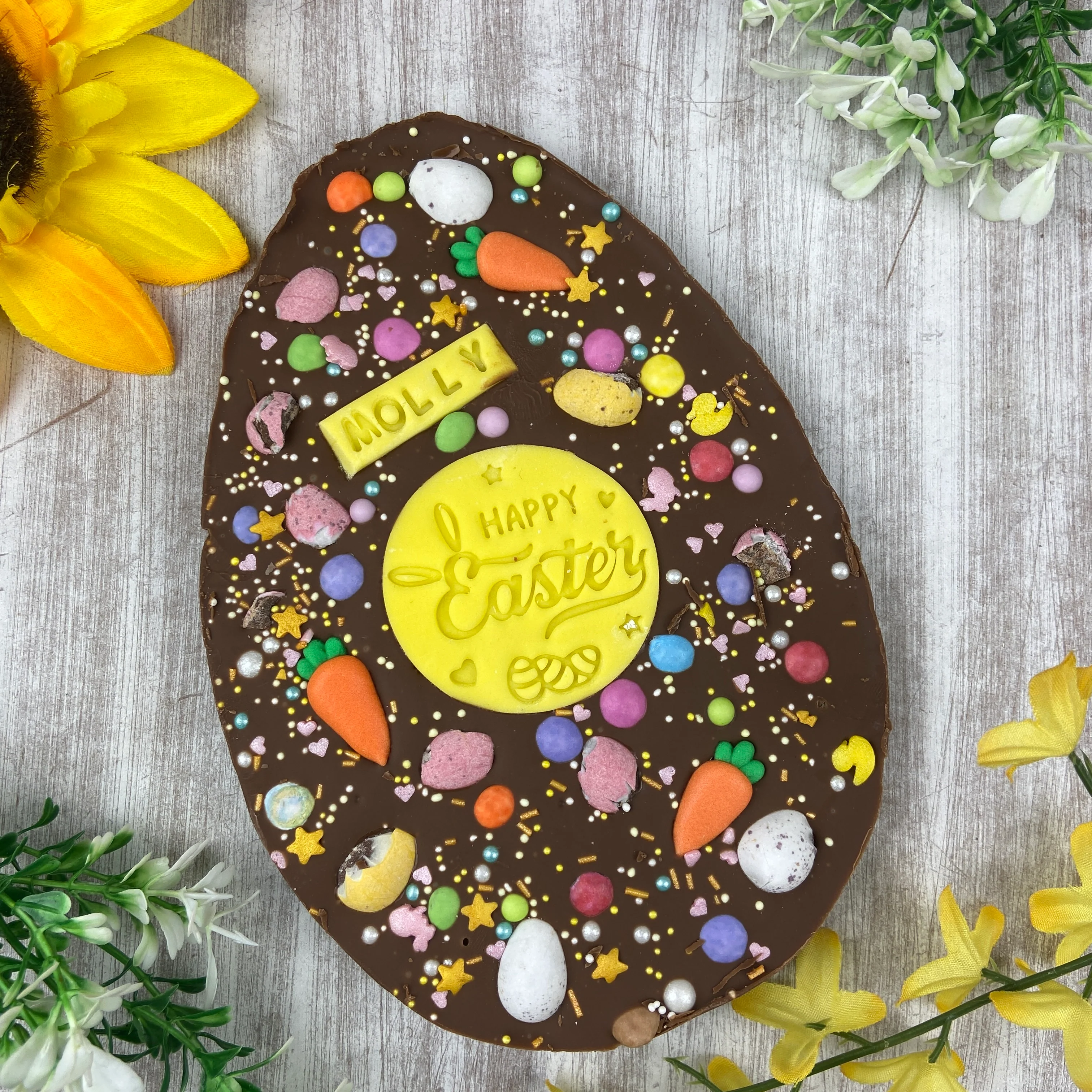 Personalised Belgian Chocolate Flat Easter Egg - Image 4