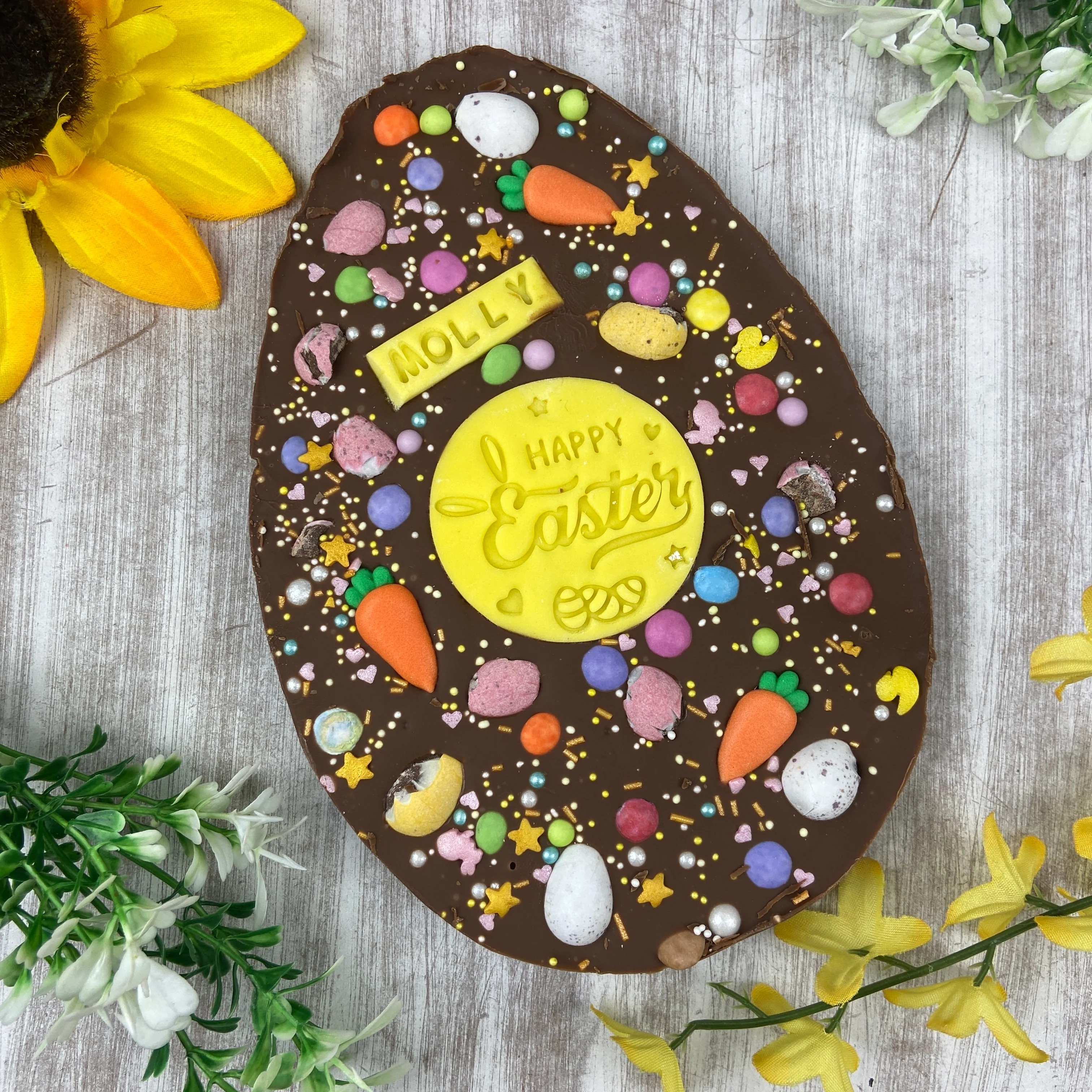 Personalised Belgian Chocolate Flat Easter Egg - Image 6