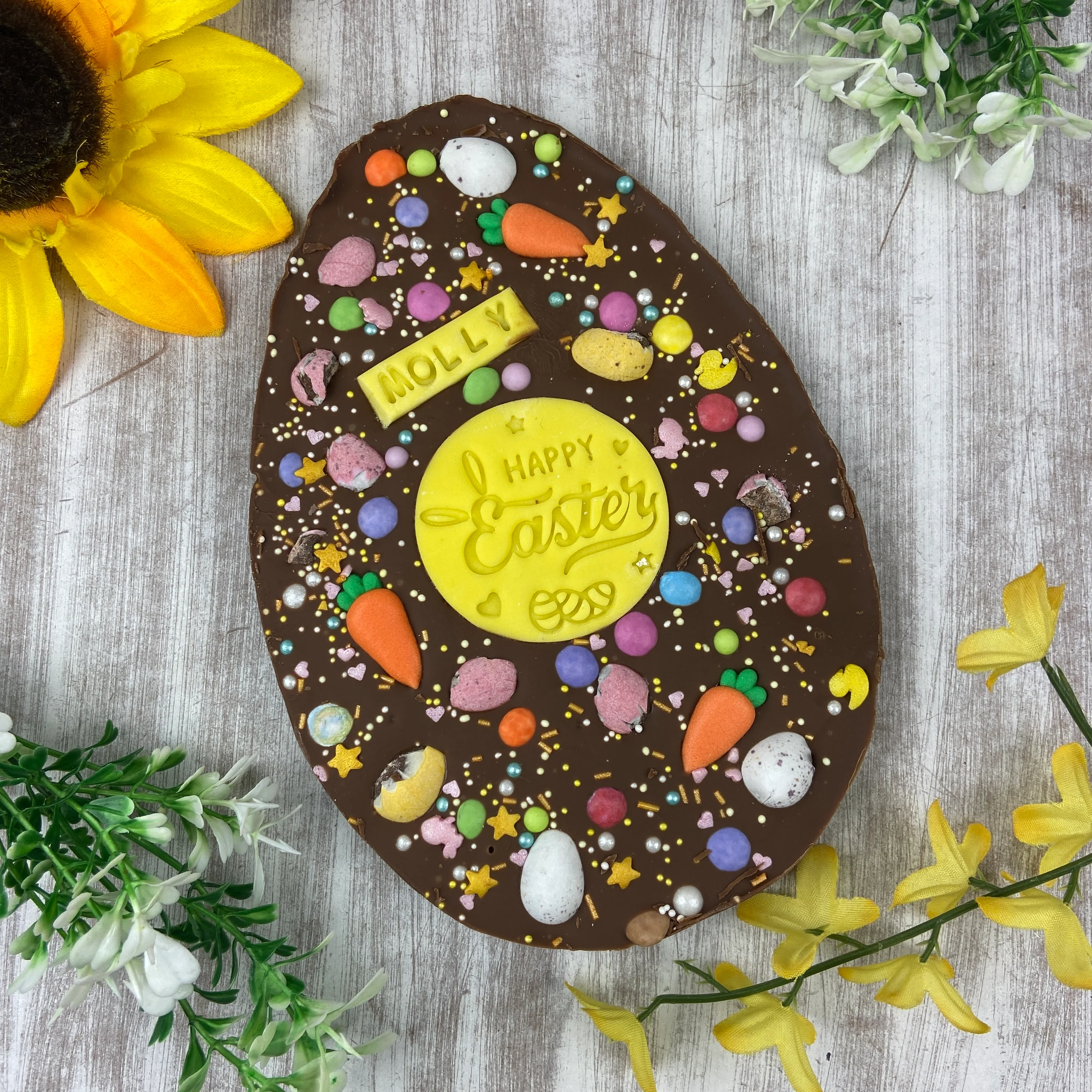 Personalised Belgian Chocolate Flat Easter Egg - Image 9