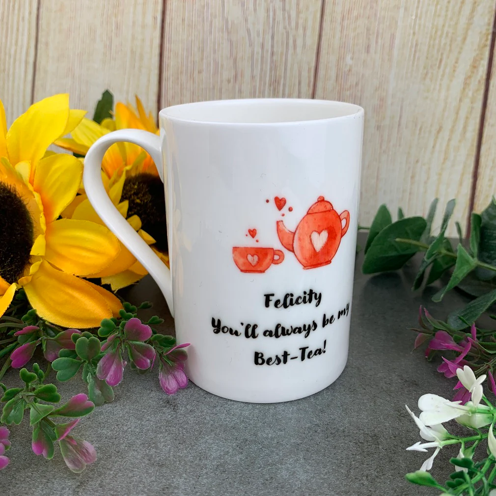 Personalised Best-tea Bone China Mug - Image 4