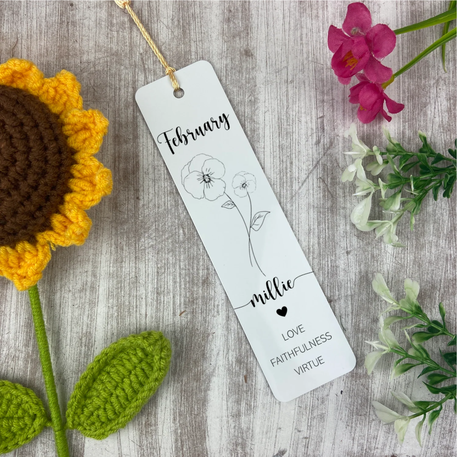 Personalised Birth Flower Bookmark - Image 2