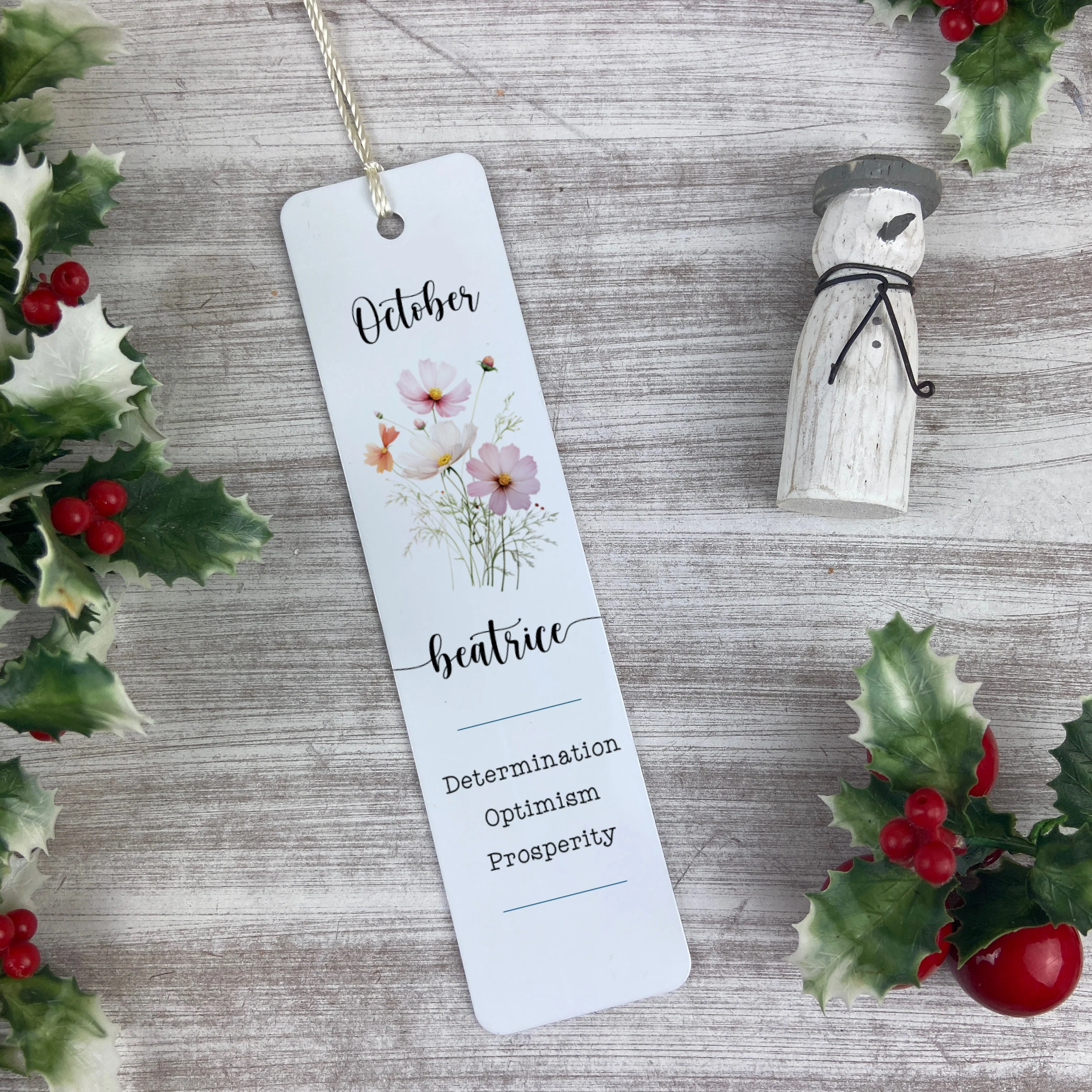 Birth Flower Personalised  Bookmark - Image 10
