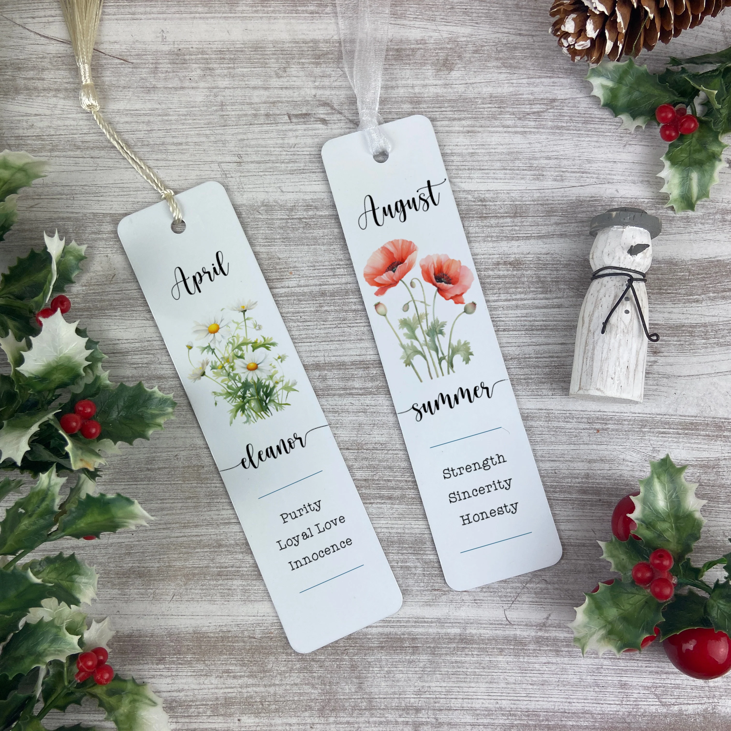 Birth Flower Personalised  Bookmark - Image 5