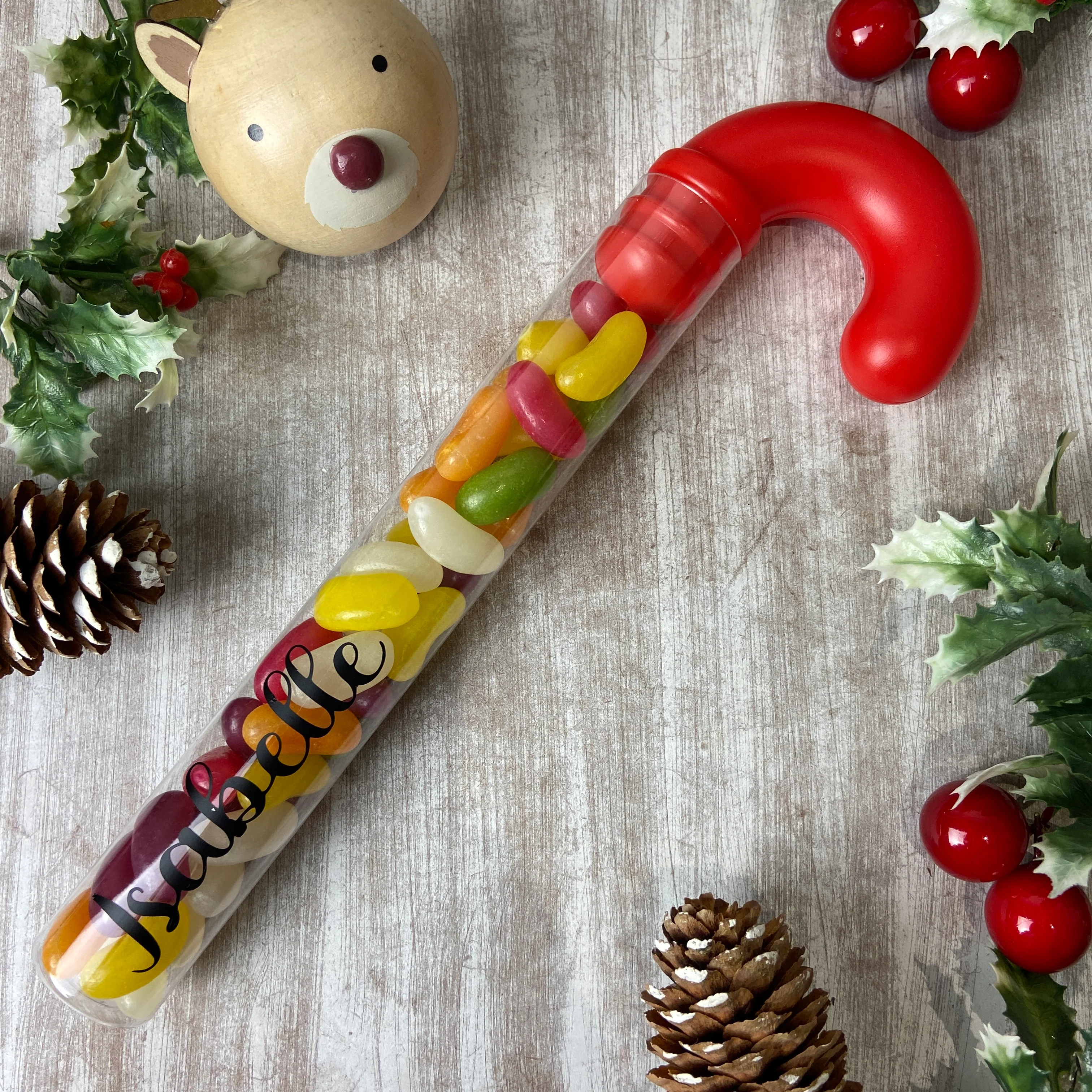 Personalised Candy Cane Tube with Jelly Beans - Image 10