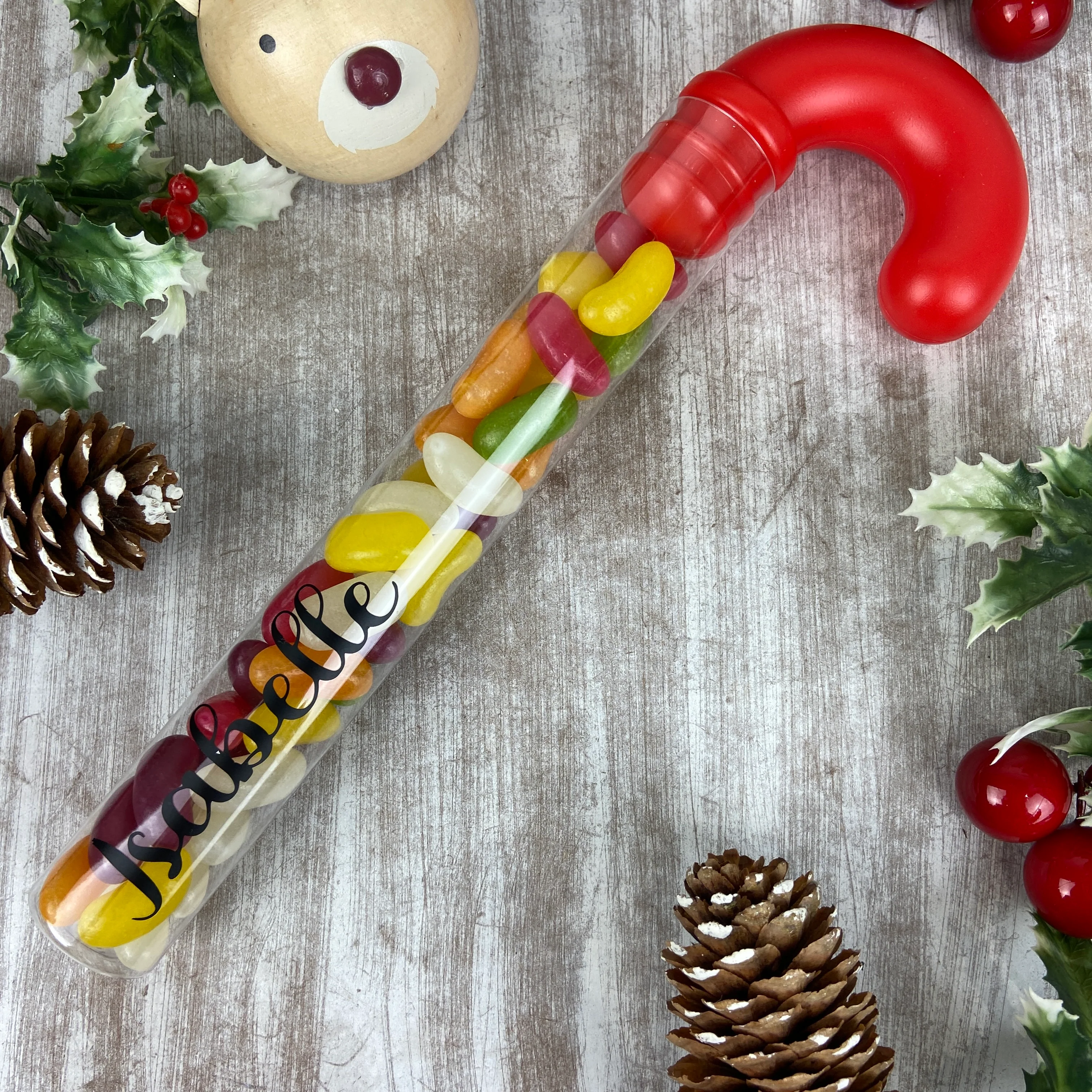 Personalised Candy Cane Tube with Jelly Beans - Image 8