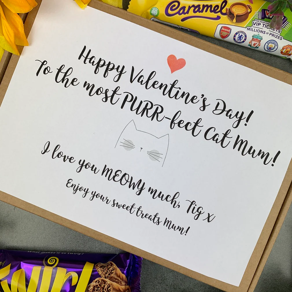 Personalised Cat Mum Valentines Day Chocolate Box - Image 10