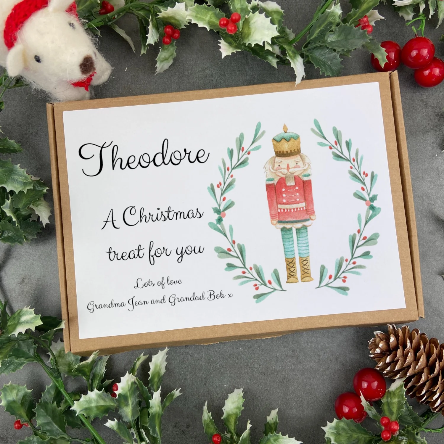 Personalised Chocolate Bar Box - Nutcracker