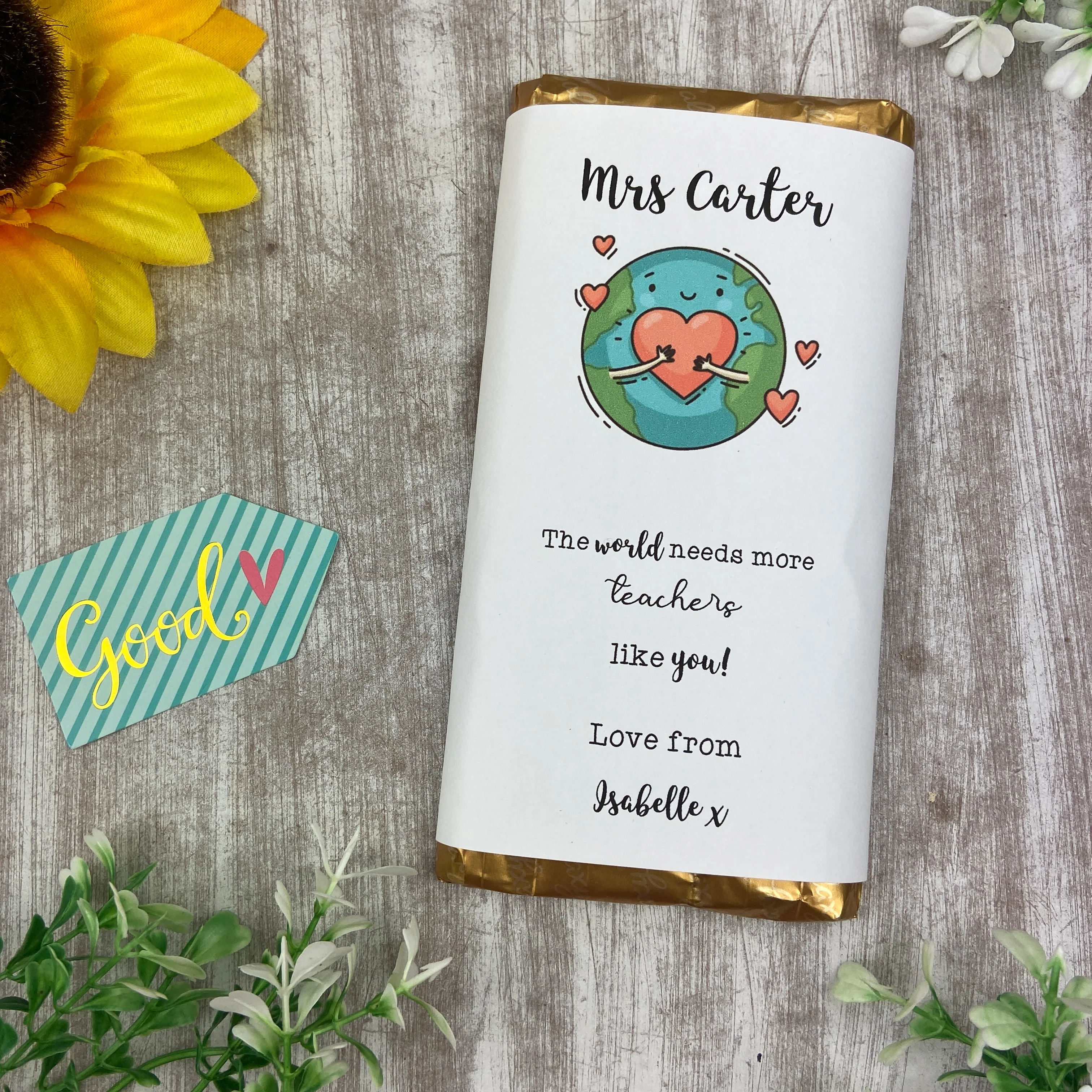 Personalised  Chocolate Bar Teacher Gift - Image 3