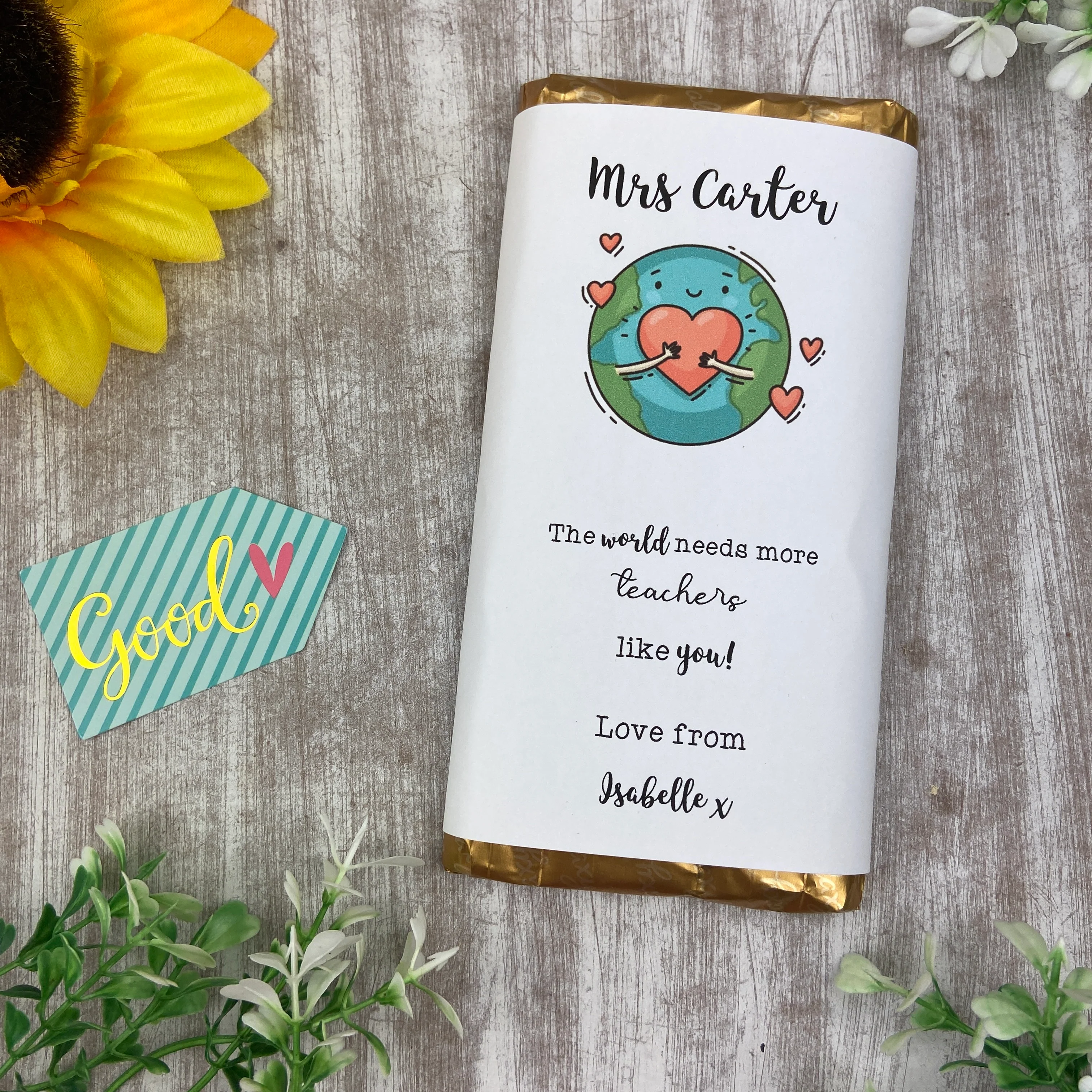 Personalised  Chocolate Bar Teacher Gift - Image 4
