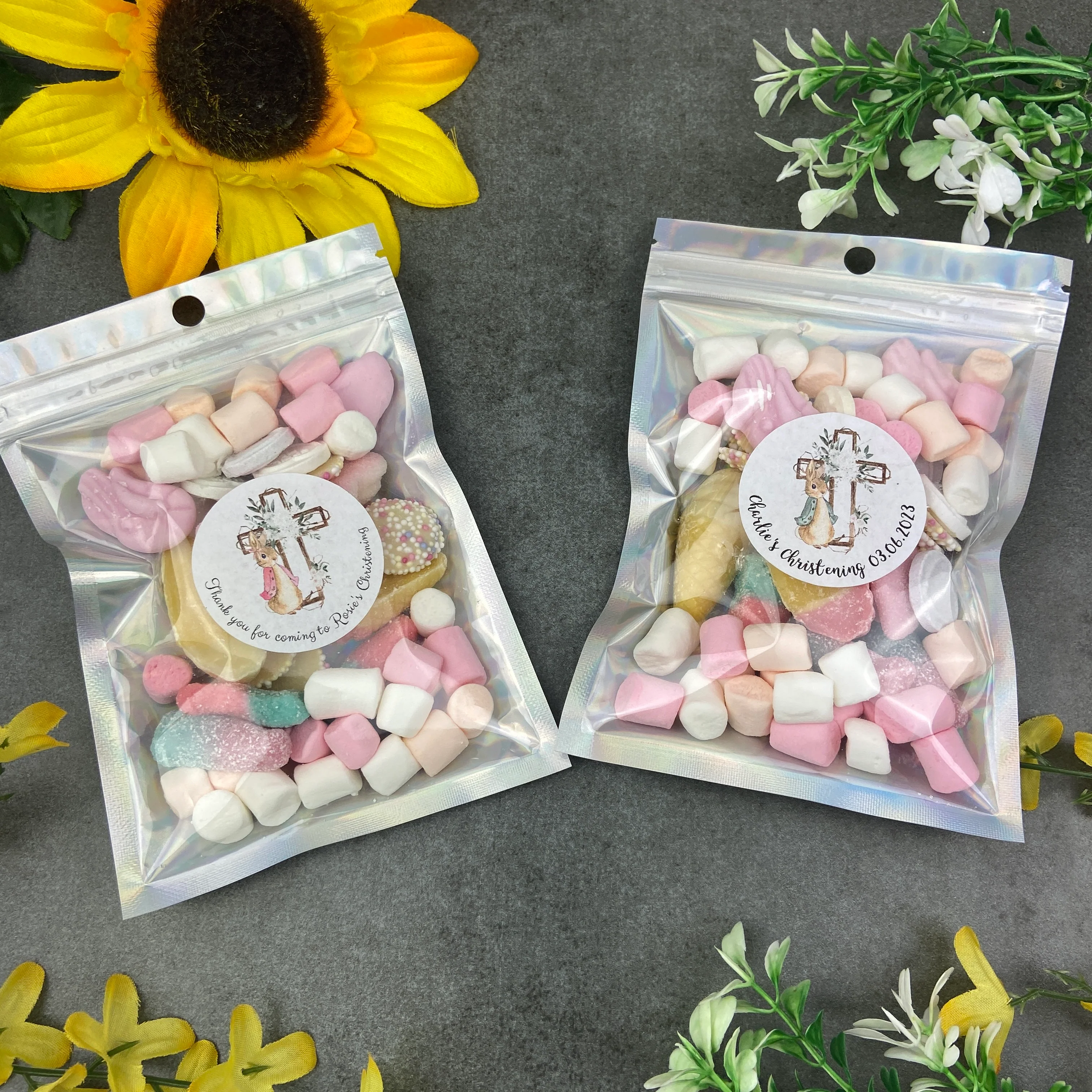 Personalised Christening Favour - Rabbit design