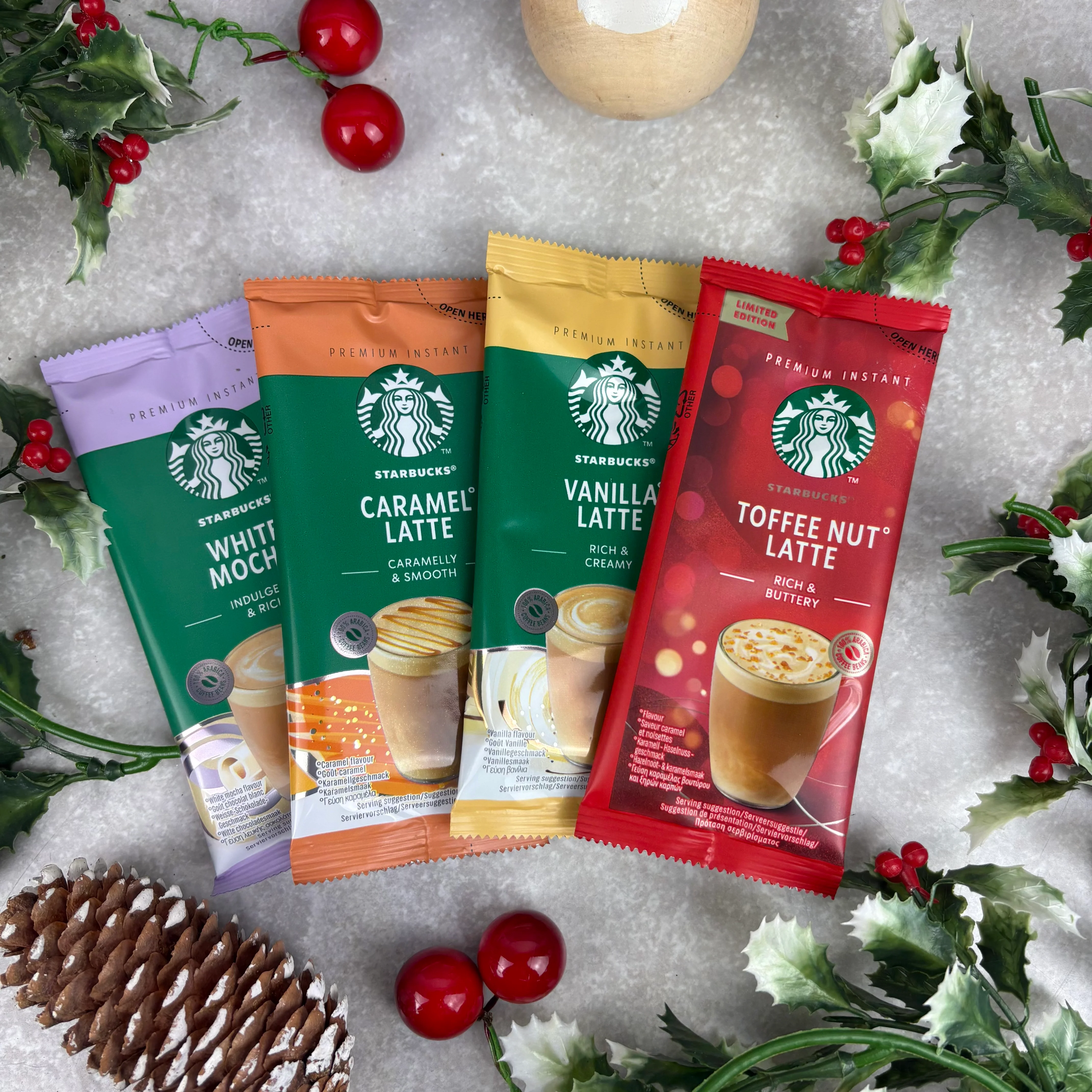 Personalised Christmas Coffee Letterbox Gift – Starbucks Coffee Sachets & Gingerbread Men Biscuits - Image 3