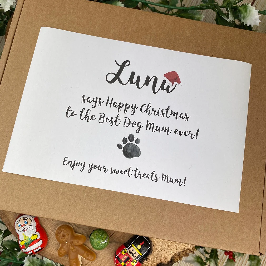 Personalised Christmas Dog Mum/Dad - Sweet Box