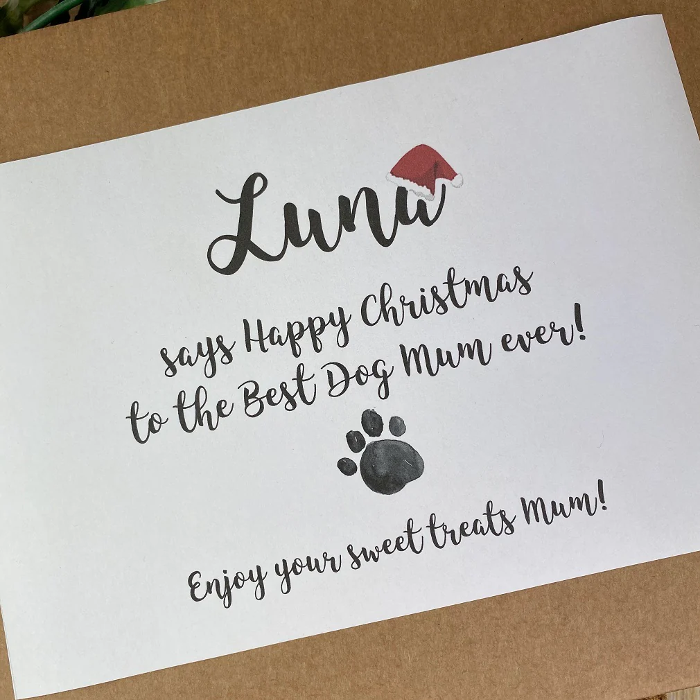 Personalised Christmas Dog Mum/Dad - Sweet Box - Image 4