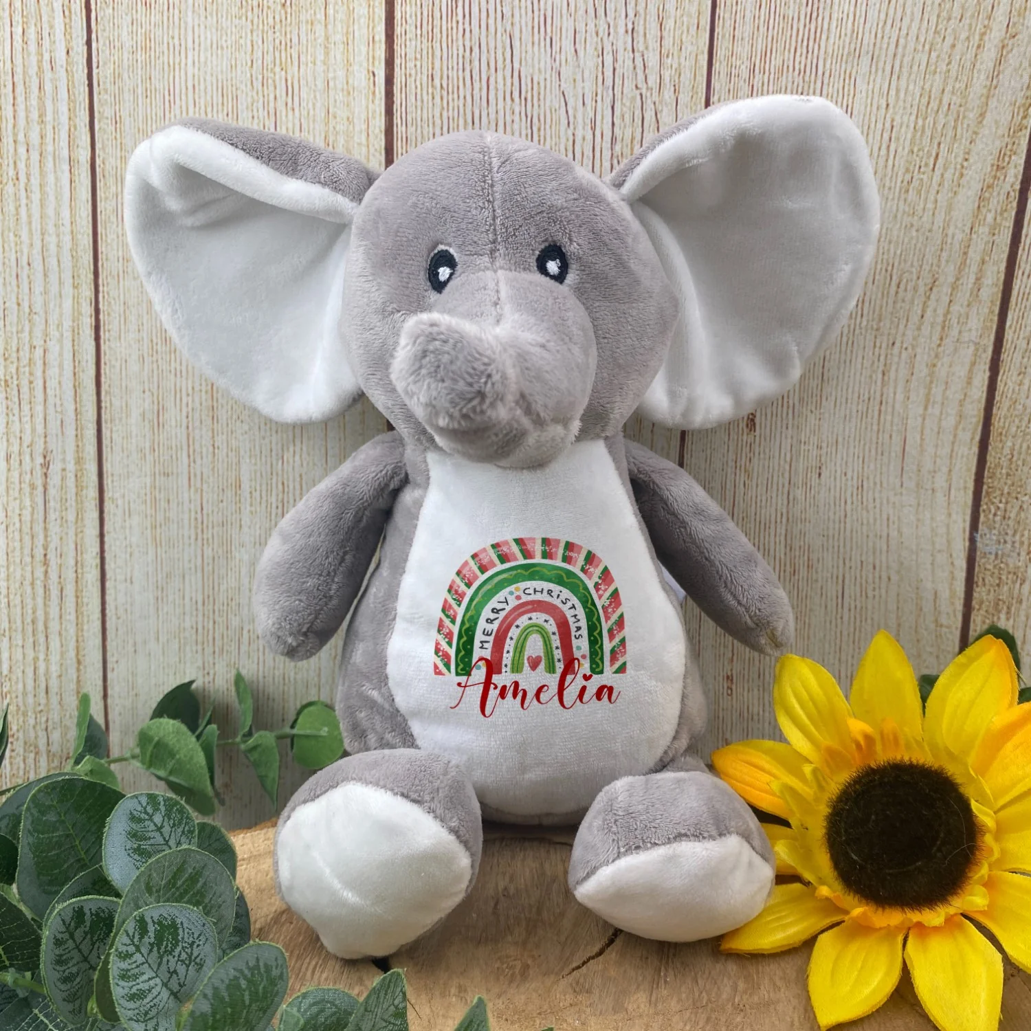 Personalised Christmas Teddy - Elephant