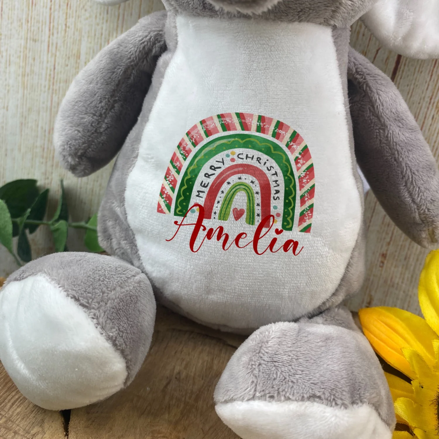Personalised Christmas Teddy - Elephant - Image 3