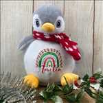 Personalised Christmas Teddy - Grey Bunny - Image 7
