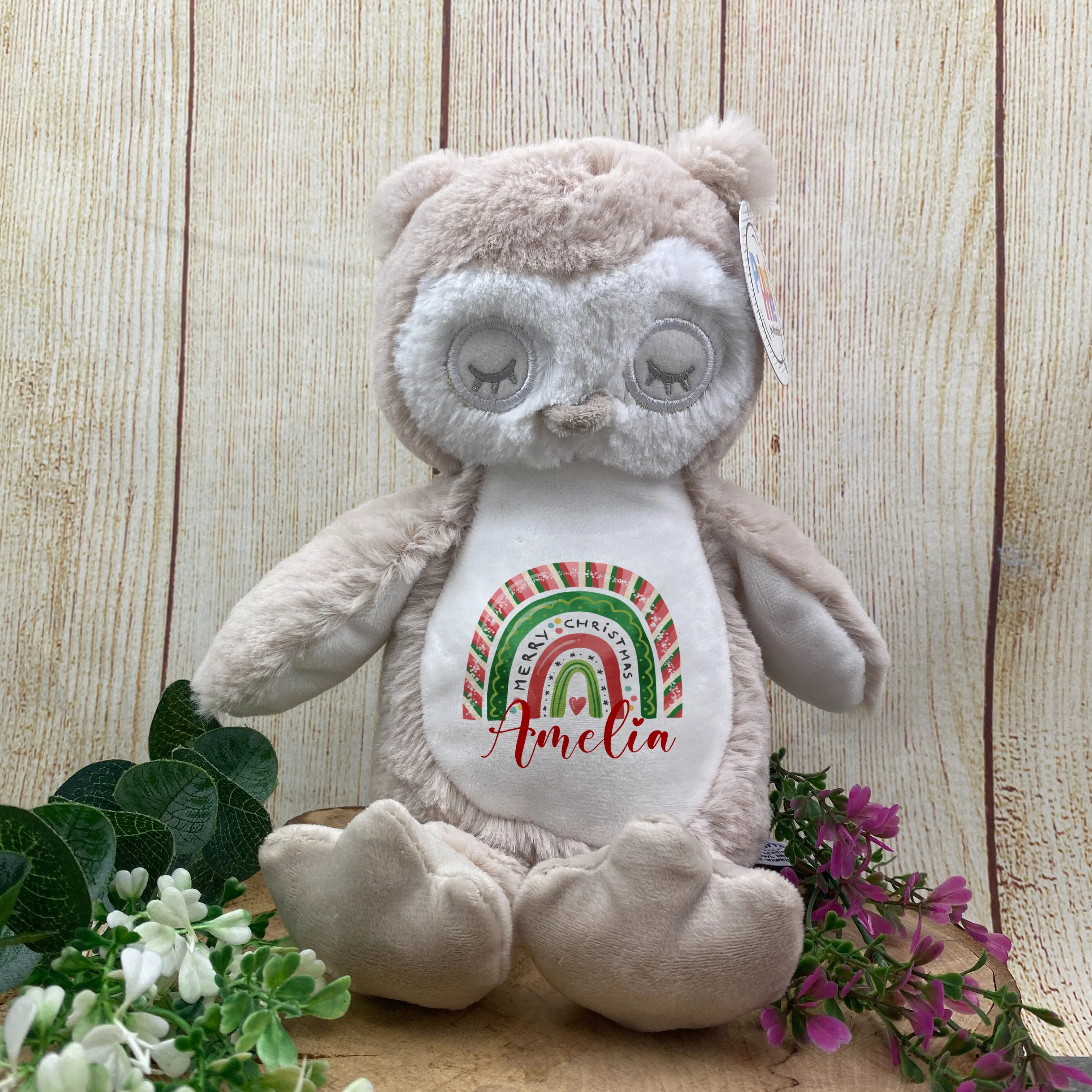 Personalised Christmas Teddy - Owl - Image 7