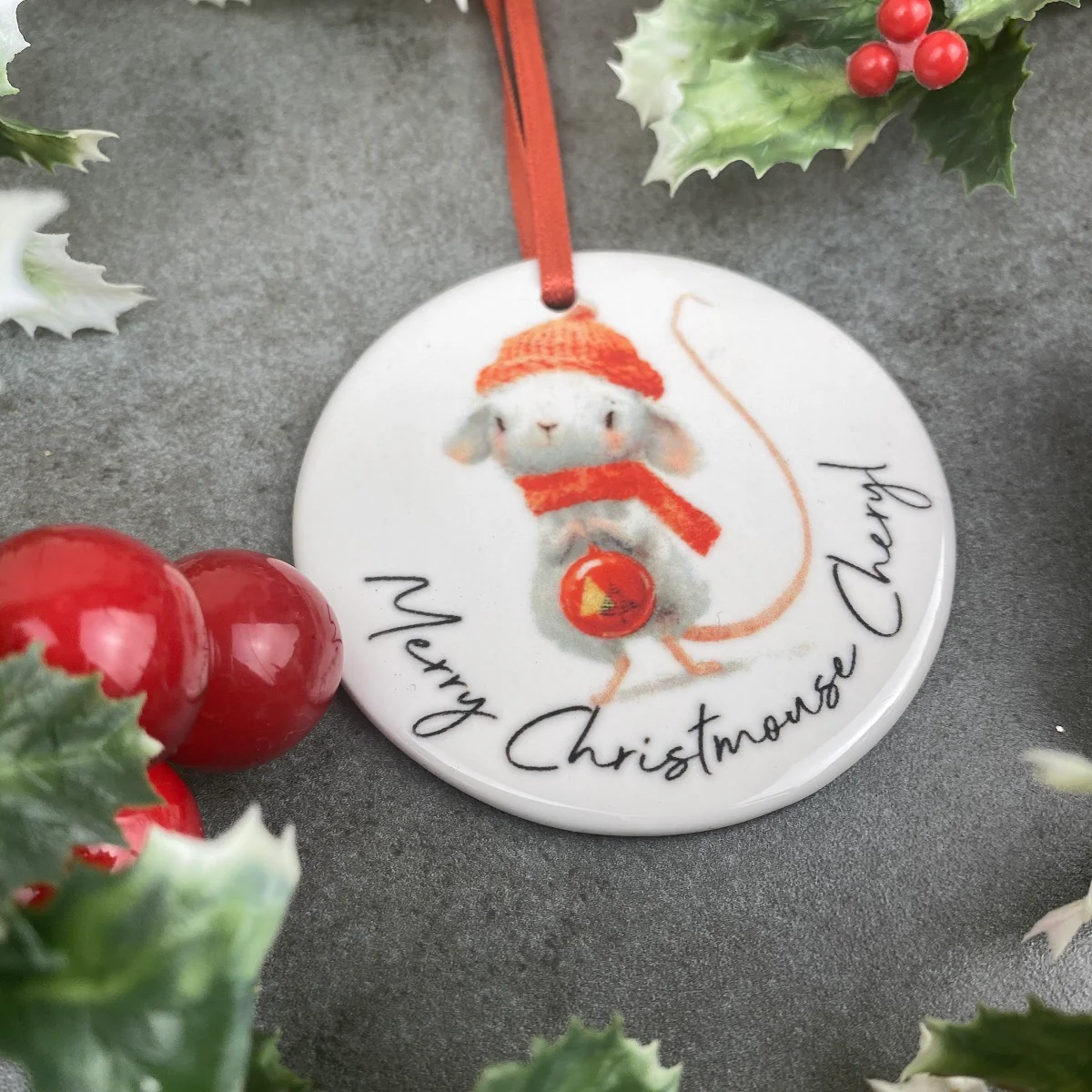 Personalised Christmouse Hanging Decoration - Image 7