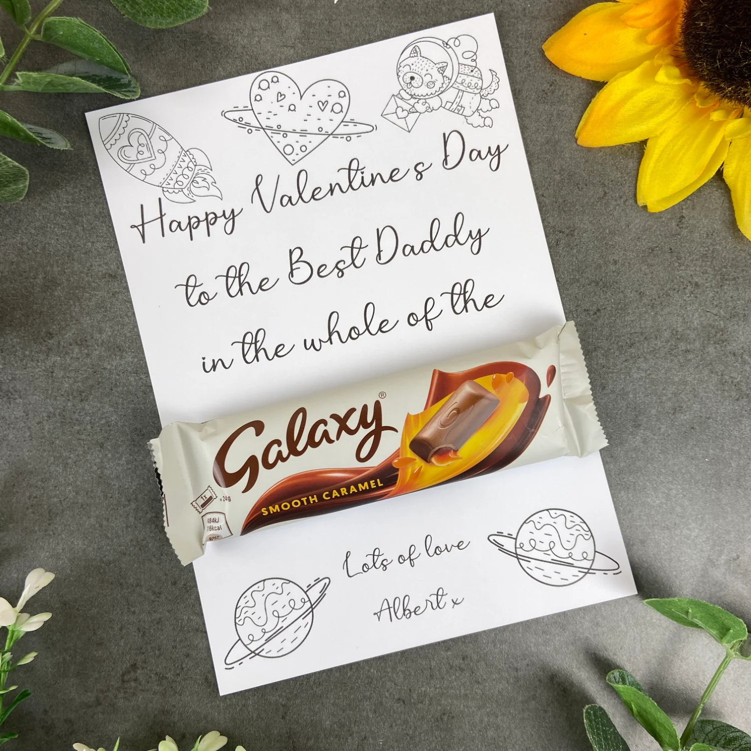 Personalised 'Colour Me In' Mummy/Daddy Valentines Gift - Image 4