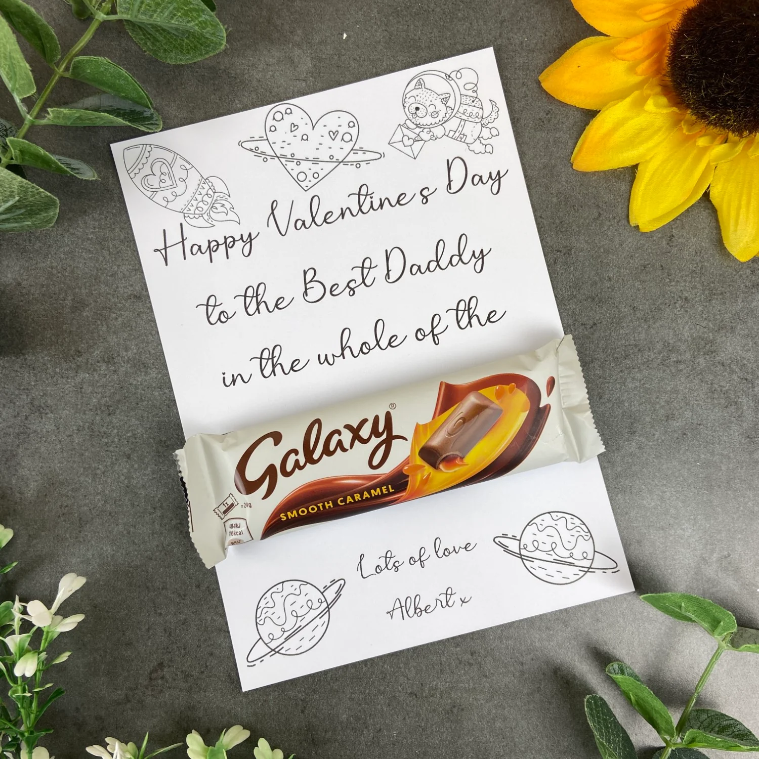 Personalised 'Colour Me In' Mummy/Daddy Valentines Gift - Image 6