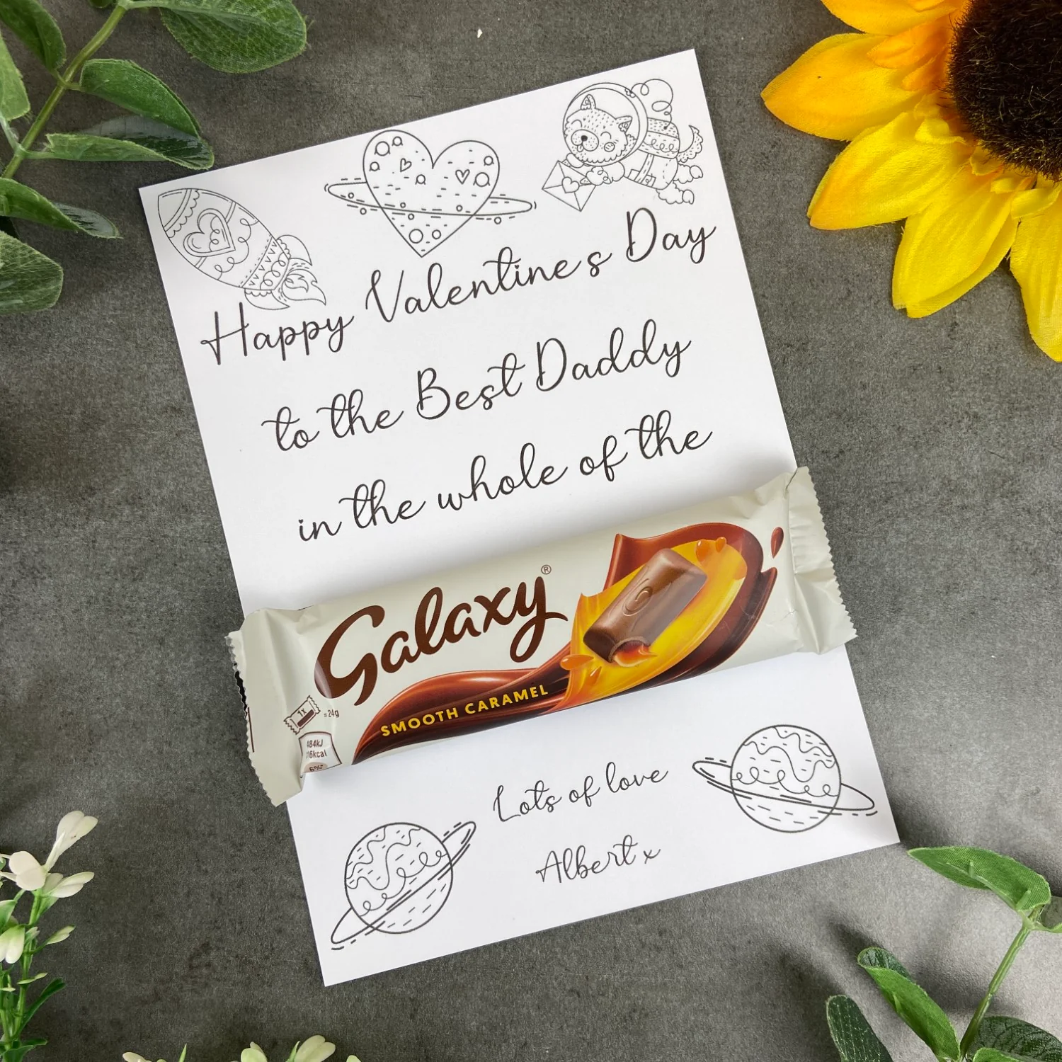 Personalised 'Colour Me In' Mummy/Daddy Valentines Gift - Image 7