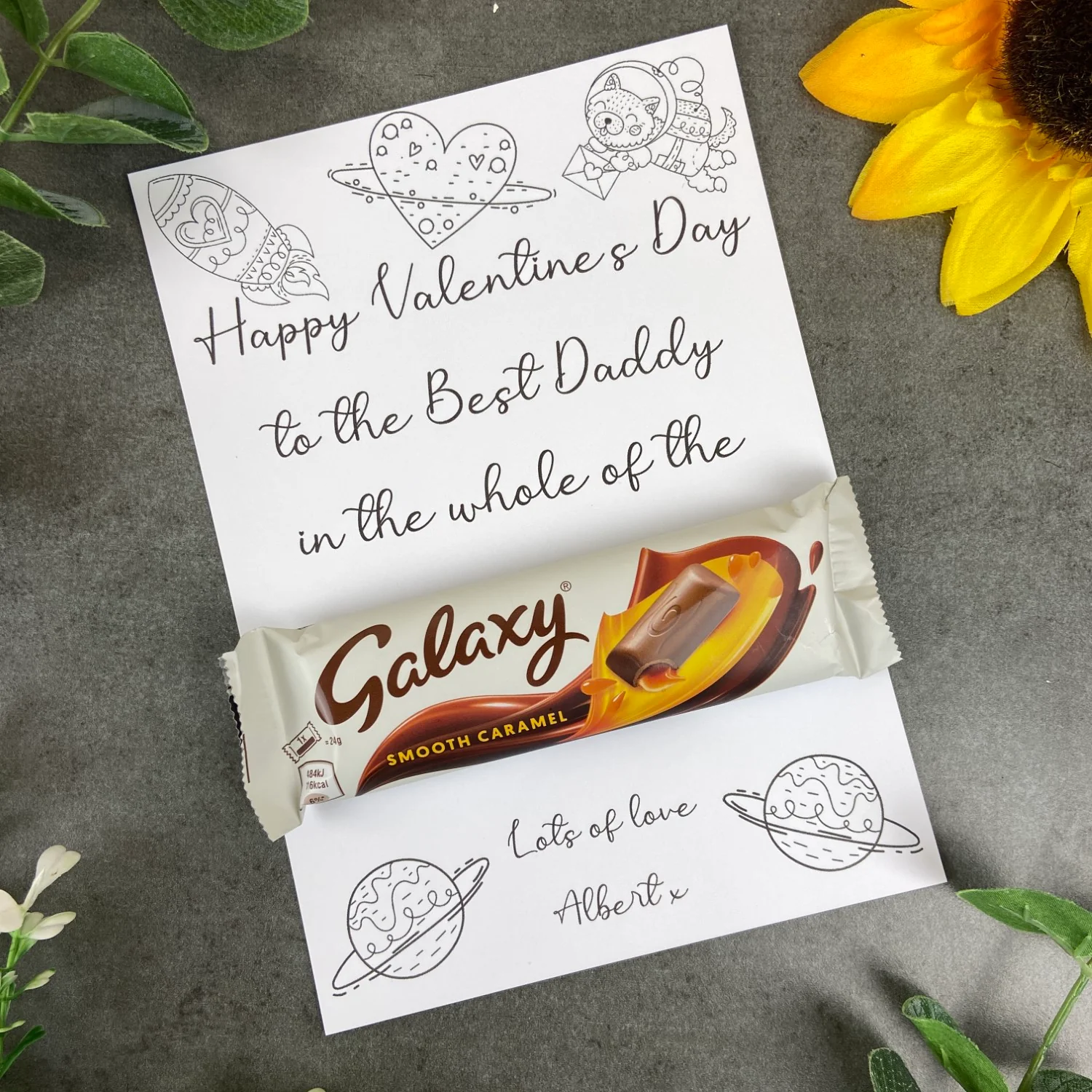 Personalised 'Colour Me In' Mummy/Daddy Valentines Gift - Image 8