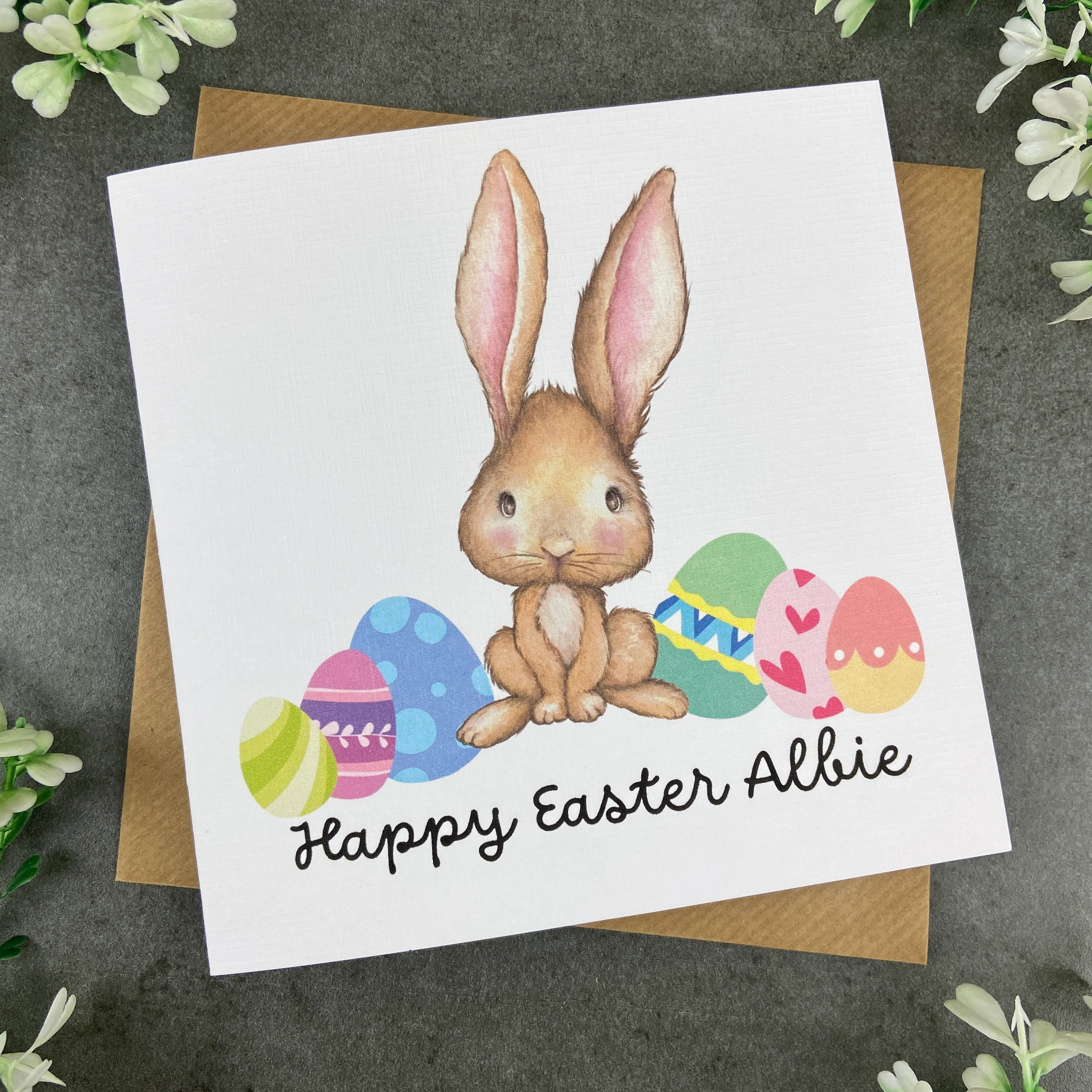 Personalised Cute Easter Bunny Card - Image 4