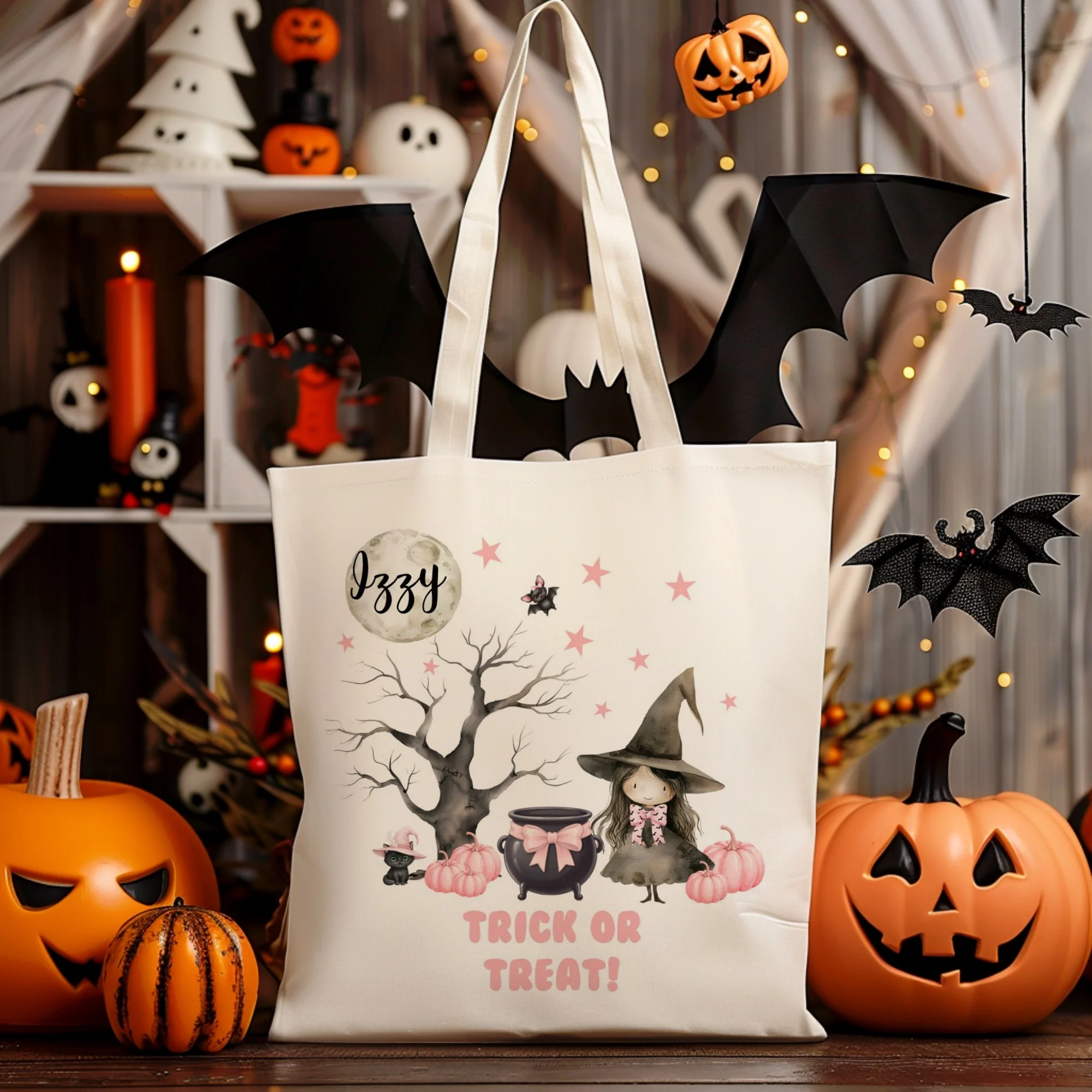 Personalised Cute Witch Bag - Image 2