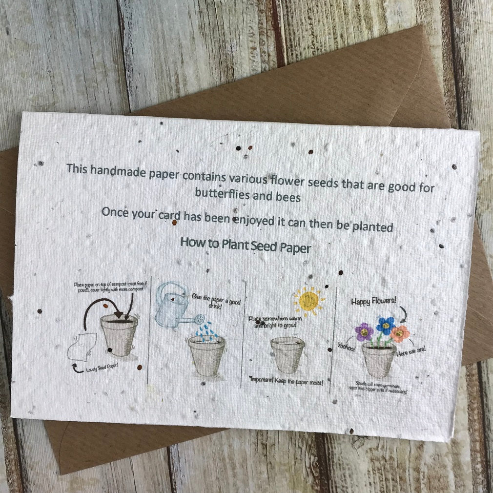 Personalised Daddy/Dad If You Were A Flower Plantable Seed Card - Image 5