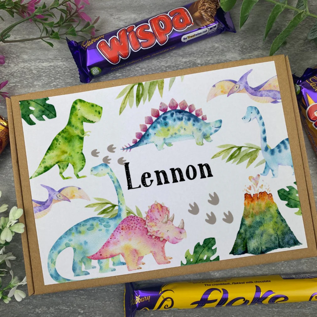 Personalised Dinosaur Chocolate Bar Box - Image 3