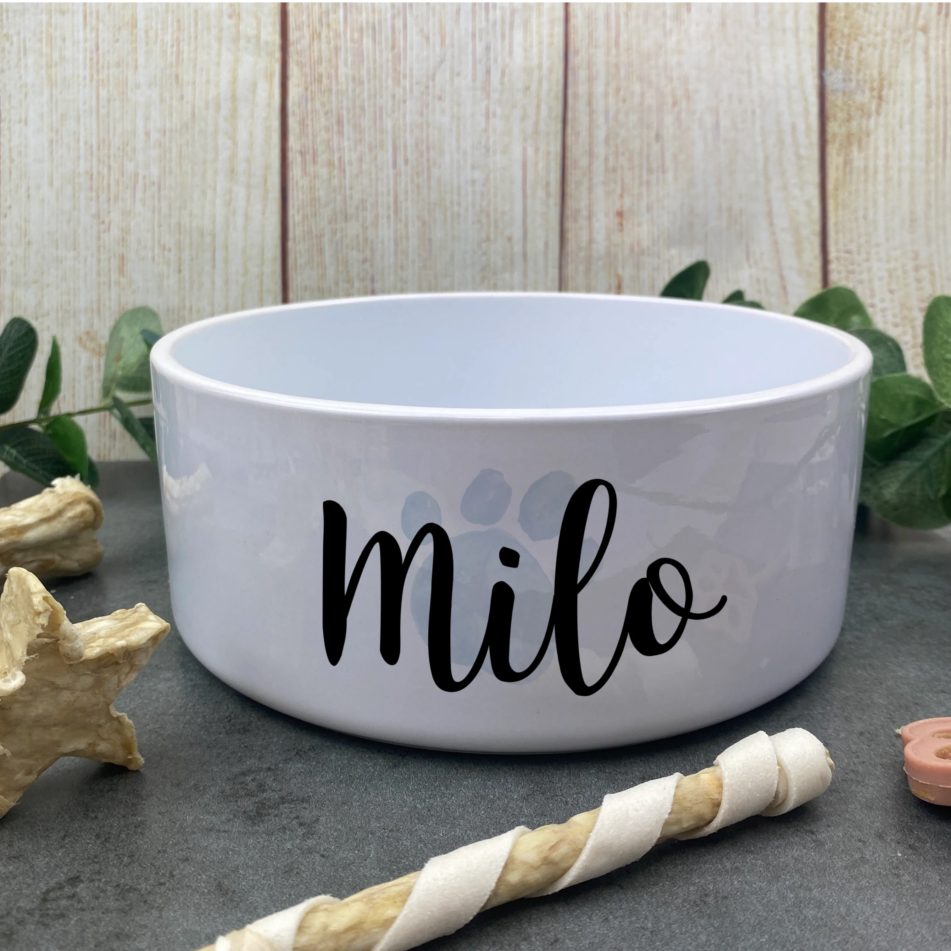 Personalised Dog Bowl with paw print - Image 3